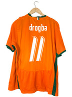 2008 – Ivory Coast Home Shirt [#11 Drogba] - XL