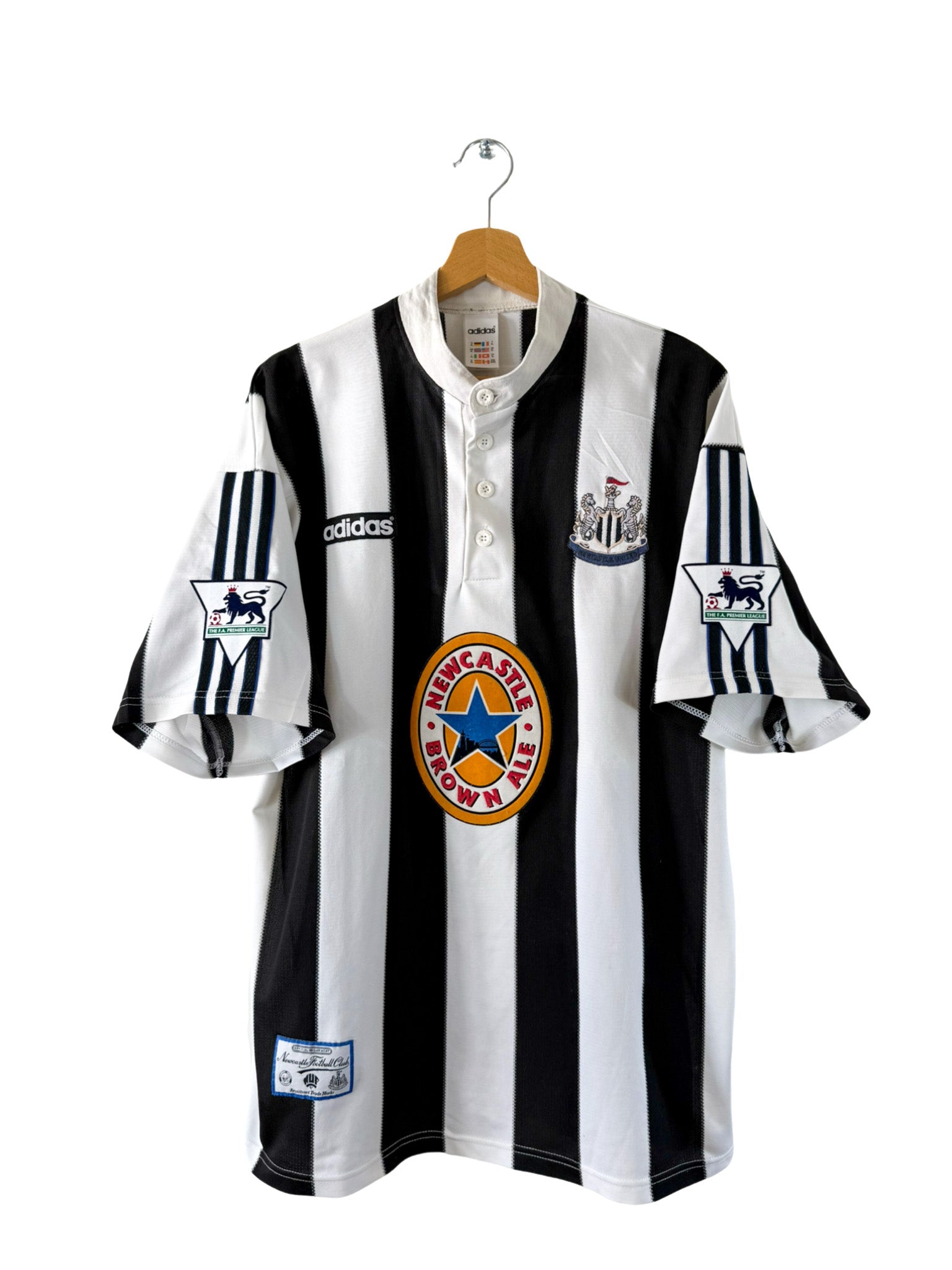 1995/1996 - Newcastle home jersey [#9 Shearer] Adidas - XL