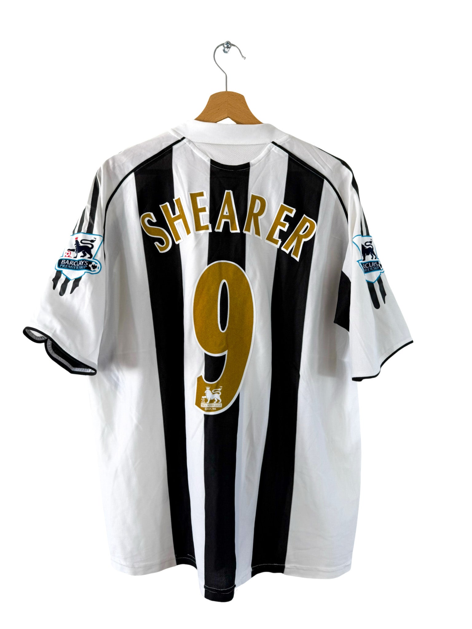2005/2006 - Newcastle United home jersey [#9 Shearer] Adidas - L