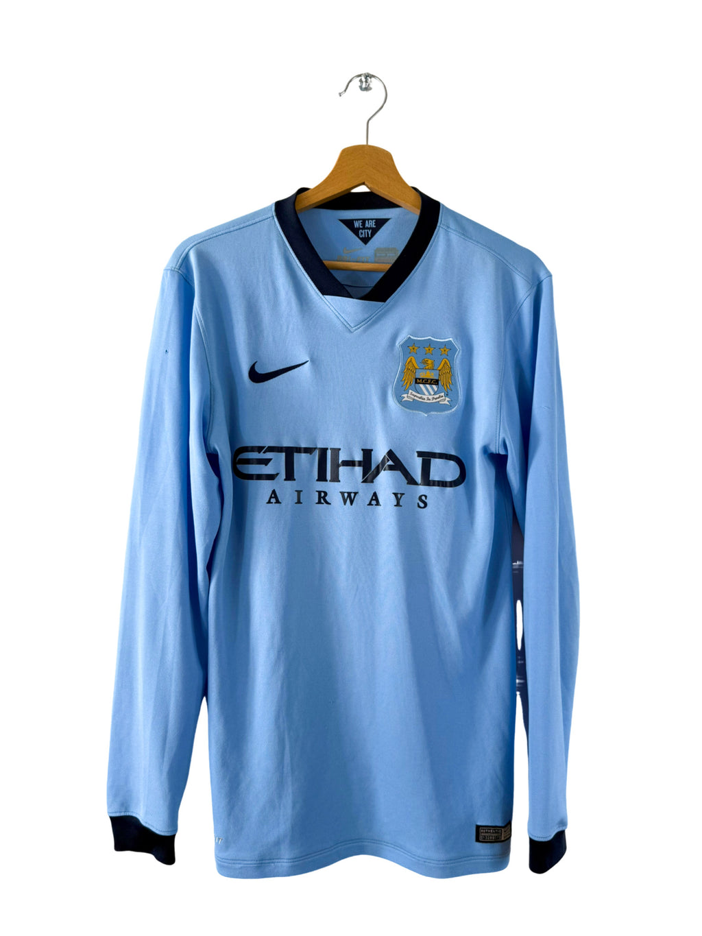 2014/2015  - Maillot Manchester City domicile [#16 KUN AGÜERO] *Manches Longues* - S