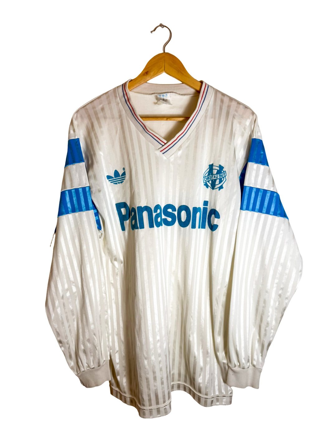 1990/1991 Olympique de Marseille home shirt *Long Sleeve* - L