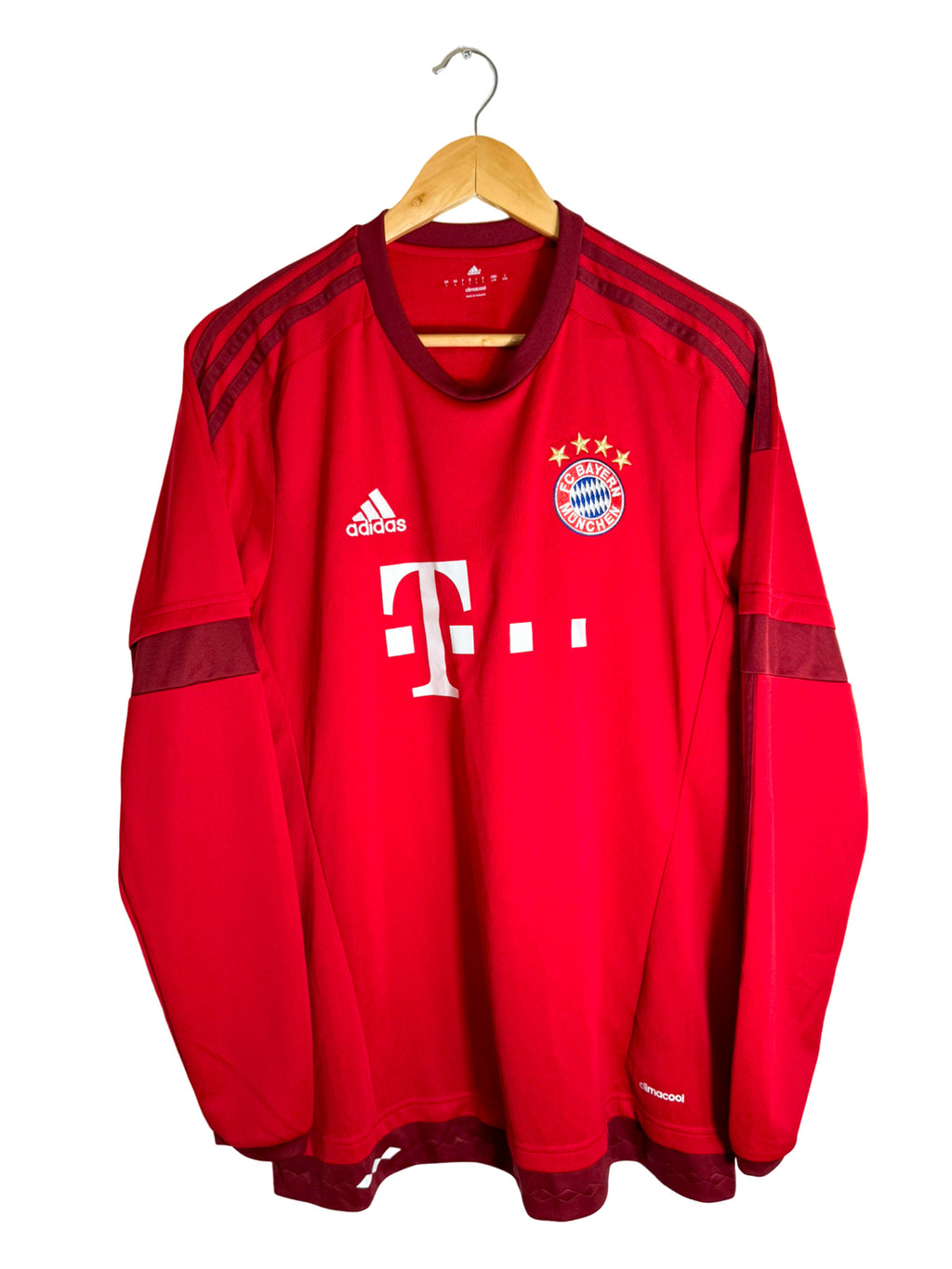 2015/2016 Bayern Munich Home Jersey *Long Sleeves* [#3 ALONSO] - L