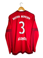 2015/2016 Bayern Munich Home Jersey *Long Sleeves* [#3 ALONSO] - L