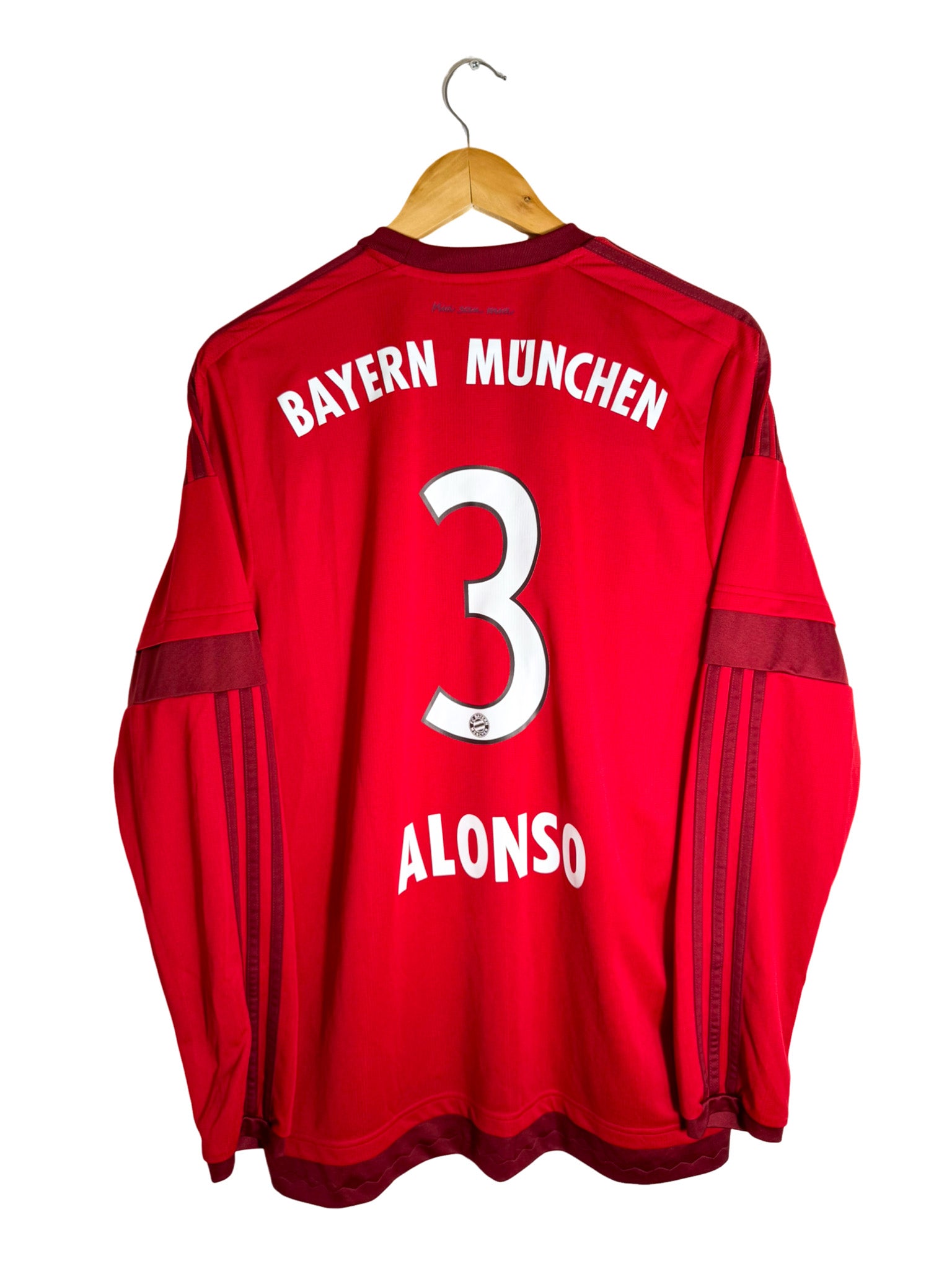 2015/2016 Bayern Munich Home Jersey *Long Sleeves* [#3 ALONSO] - L