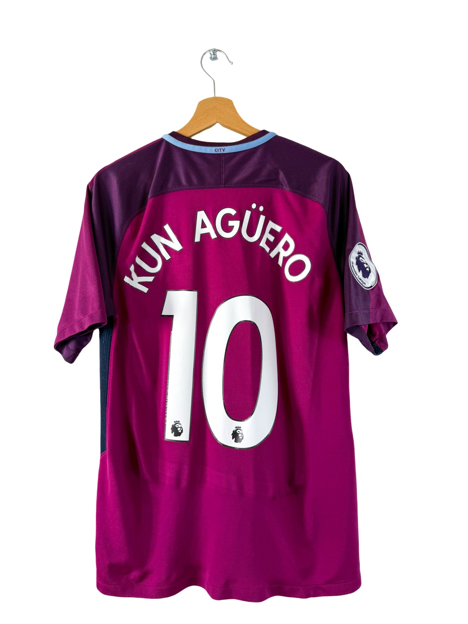2017/2018 - Maillot Manchester City extérieur [#10 KUN AGÜERO] - L