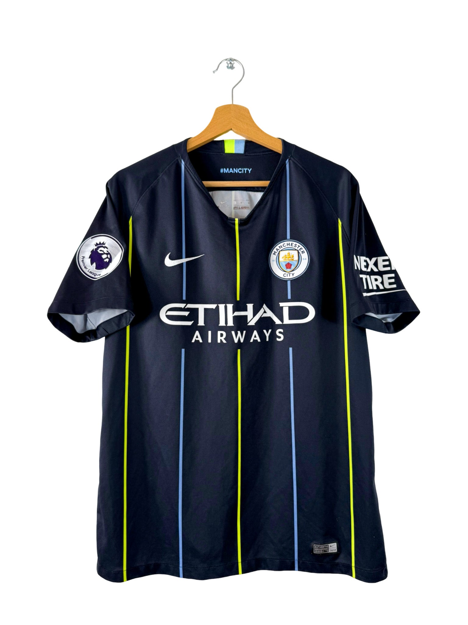 2018/2019 - Manchester City Away Shirt [#17 DE BRUYNE] - L – Vista