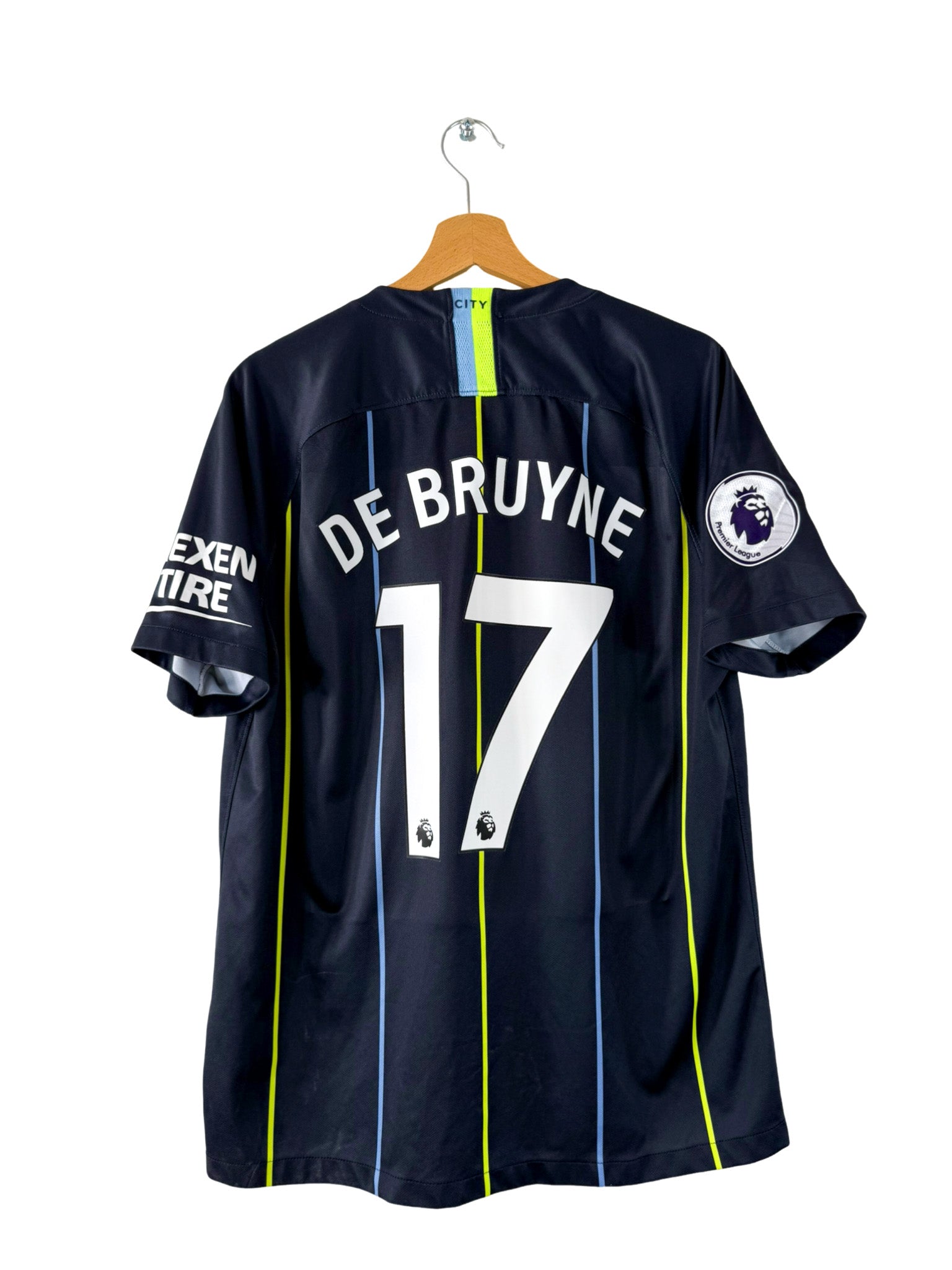 2018/2019 - Manchester City Away Shirt [#17 DE BRUYNE] - L – Vista