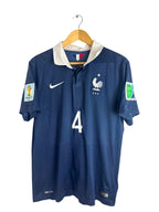 2014 - France Home Shirt [#4 VARANE] - M