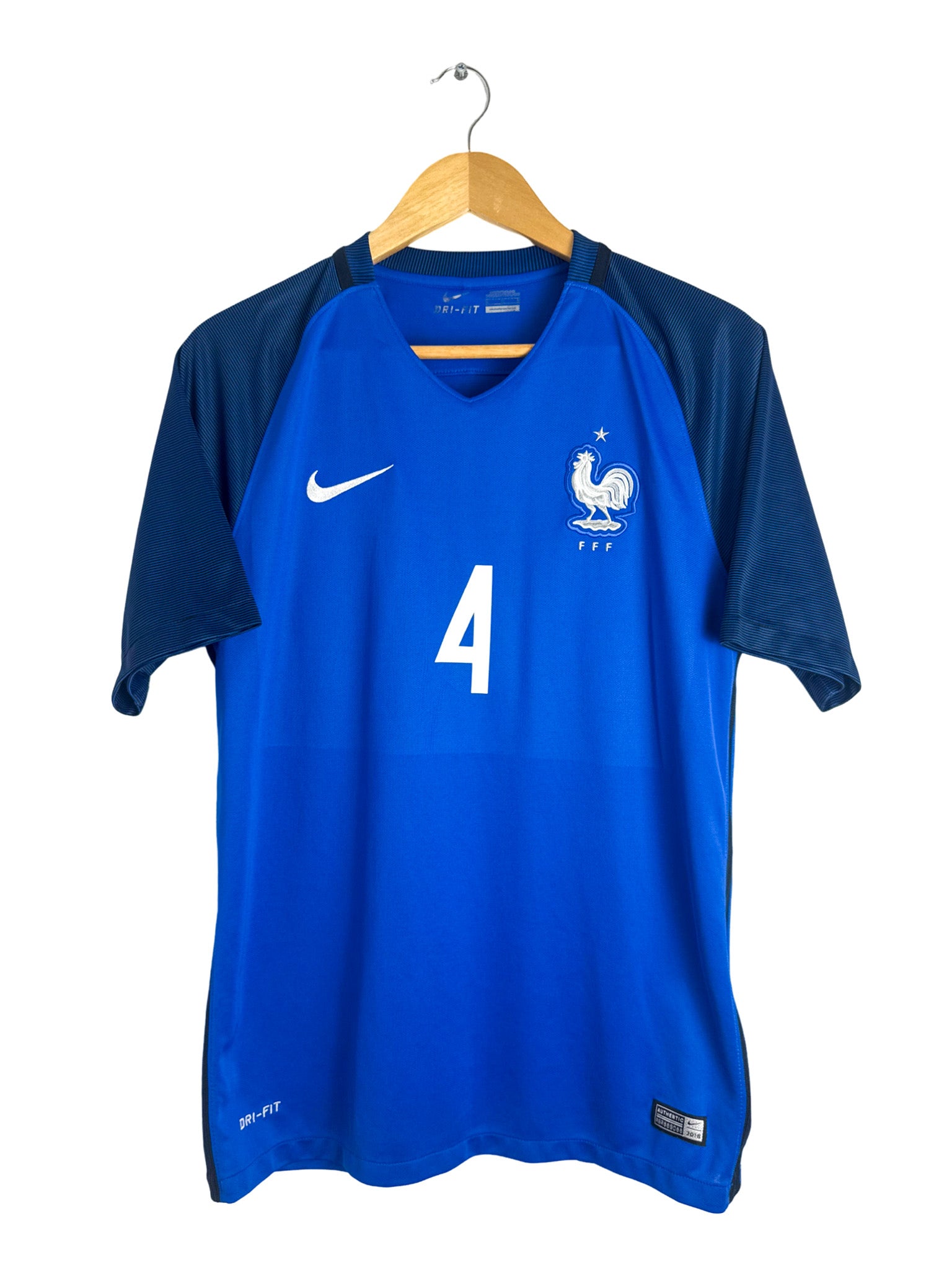 2016 - France Home Shirt [#4 VARANE] - M