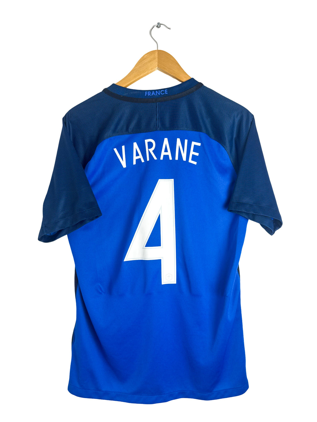 2016 - France Home Shirt [#4 VARANE] - M