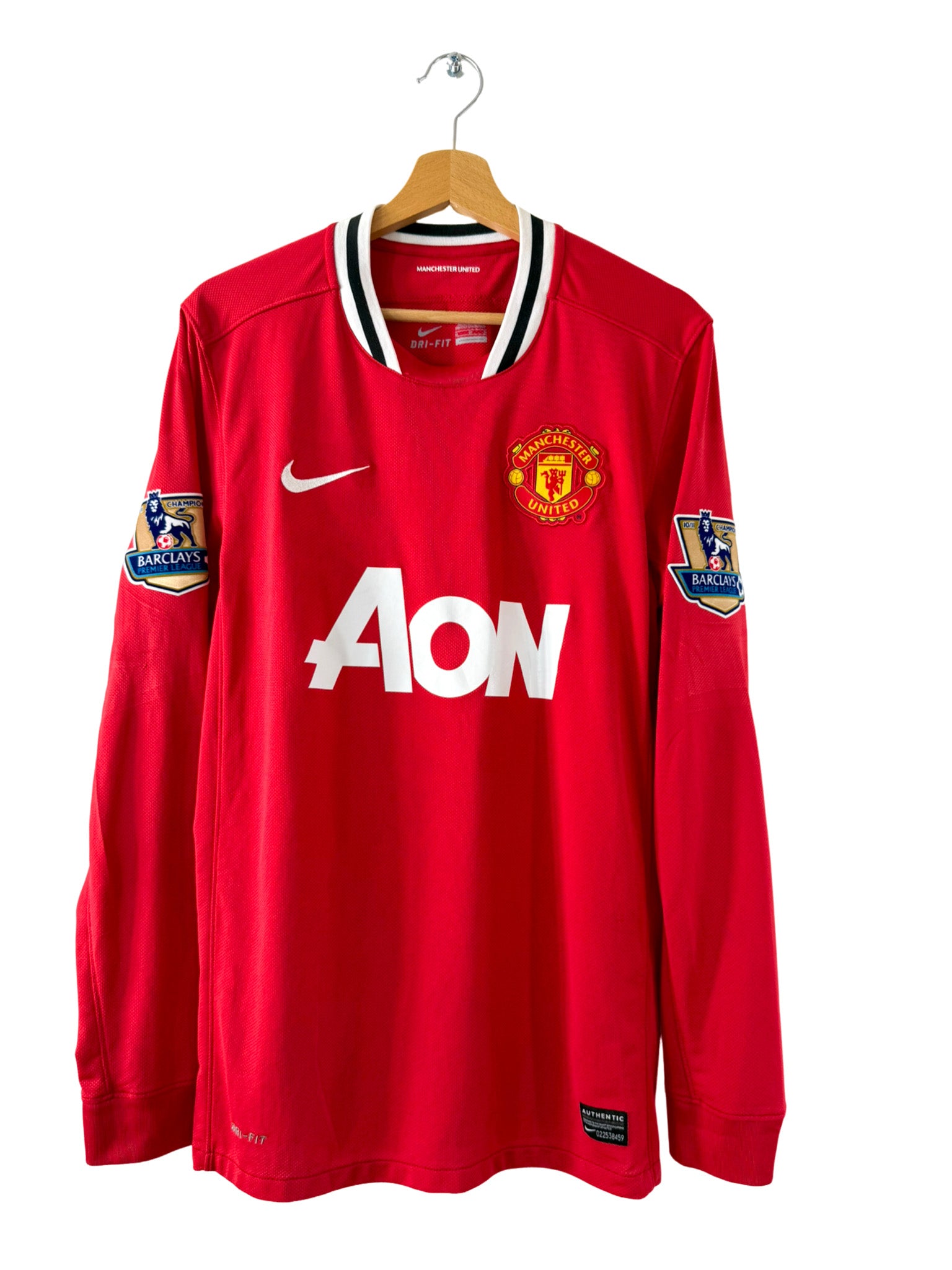 2011/2012 - Maillot Manchester United domicile [#10 Rooney] *Manches Longues* - M