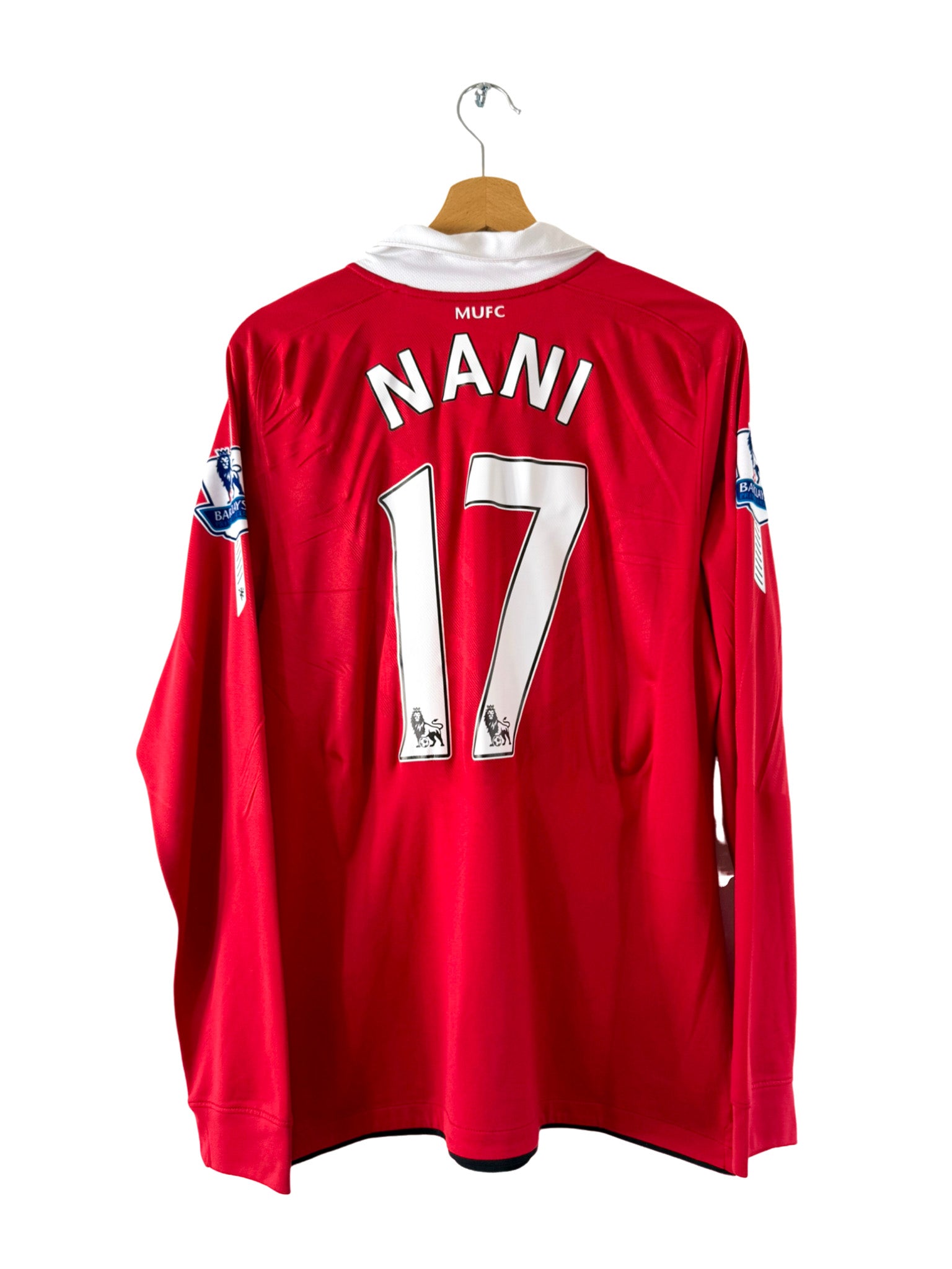 [AUTHENTIC] マンチェスター・ユナイテッド Nani 17 2010/2011 - Manchester United Home Shirt [#17 Nani] *Long Sleeves