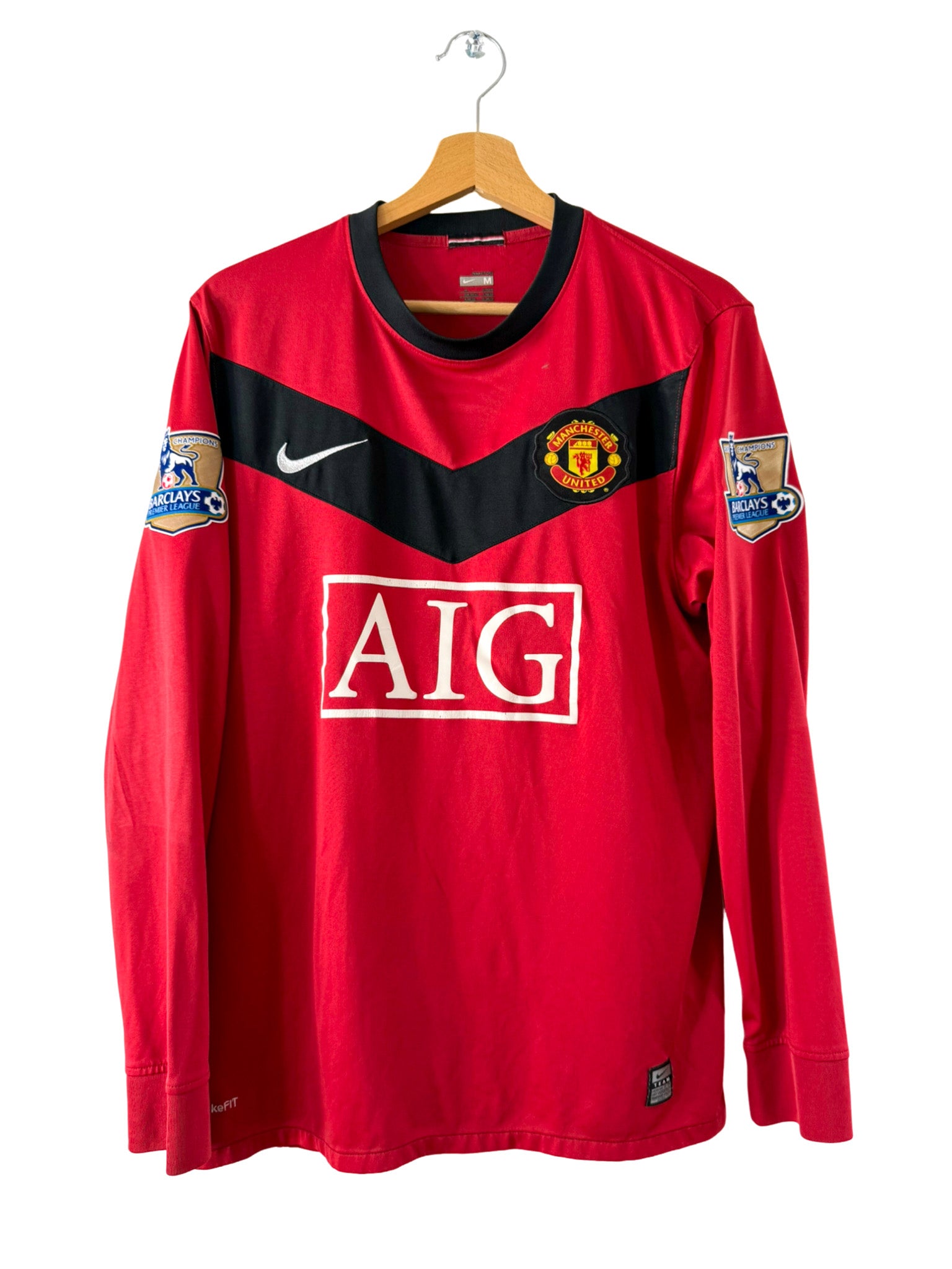 2009/2010 – Maillot Manchester United domicile [#18 SCHOLES] *Manches Longues* - Taille M