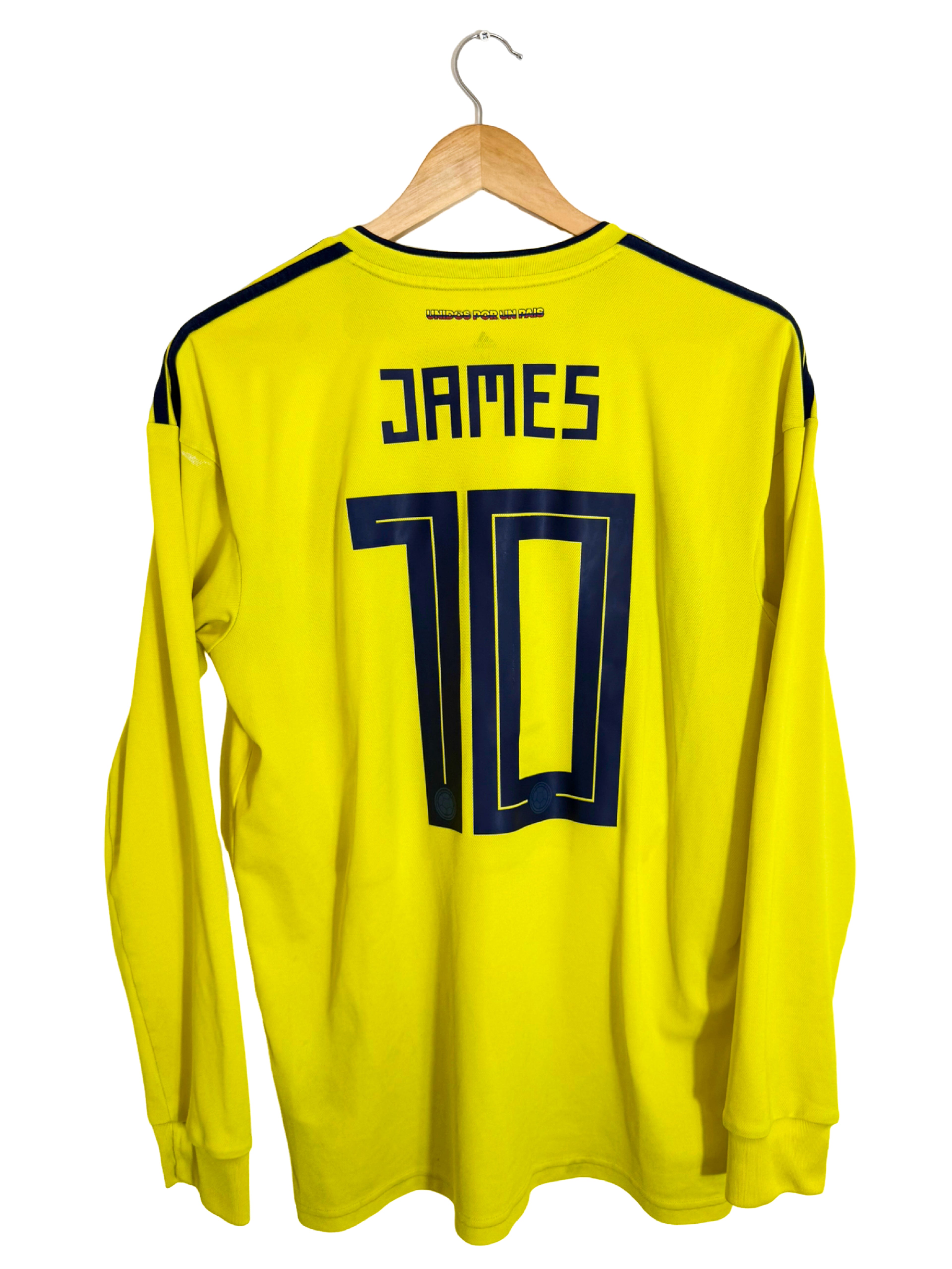 2018 - Maillot Colombie domicile [#10 James] *manches longues* -M