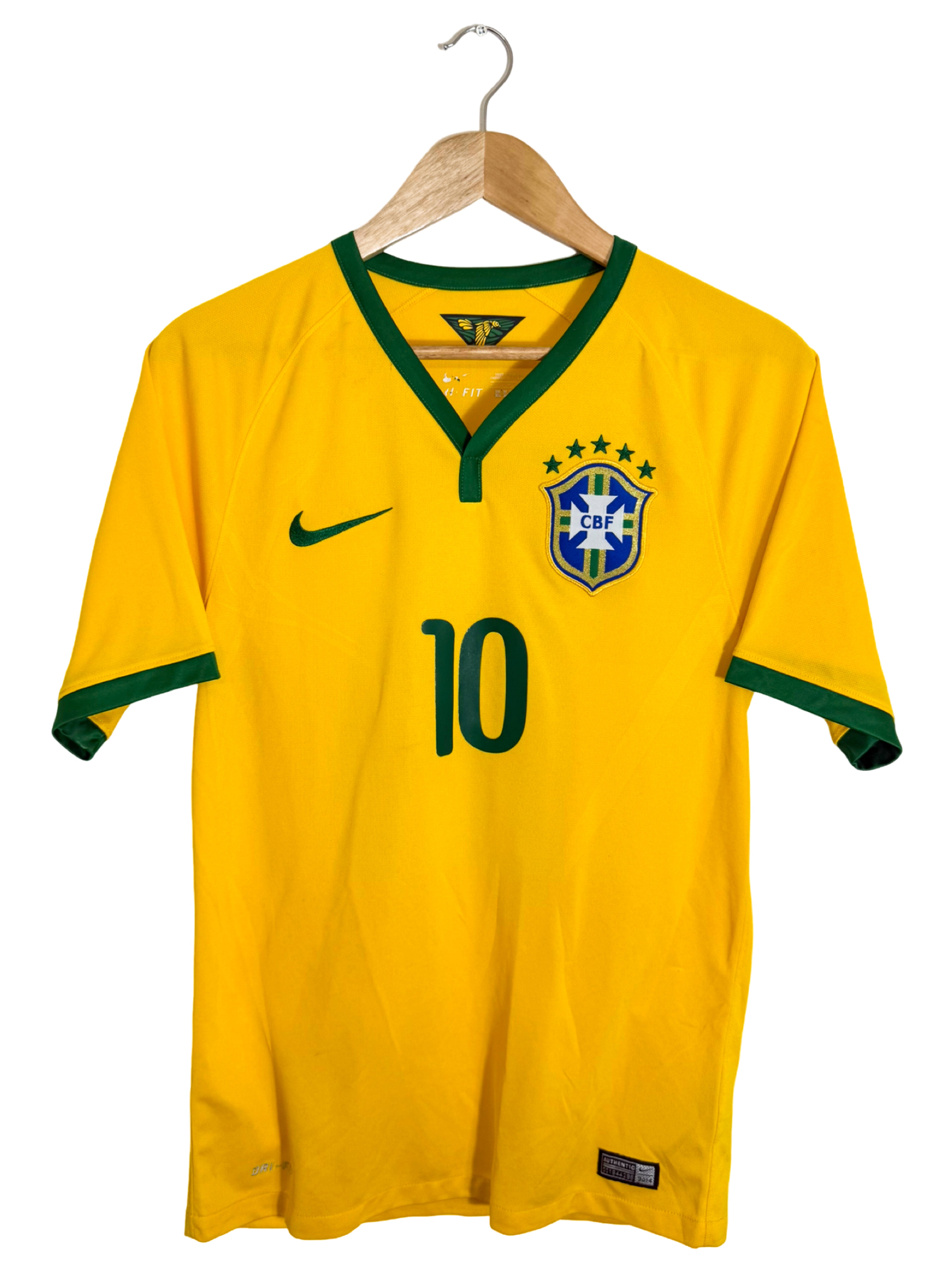 2014 – Brazil Home Shirt [#10 NEYMAR] - S