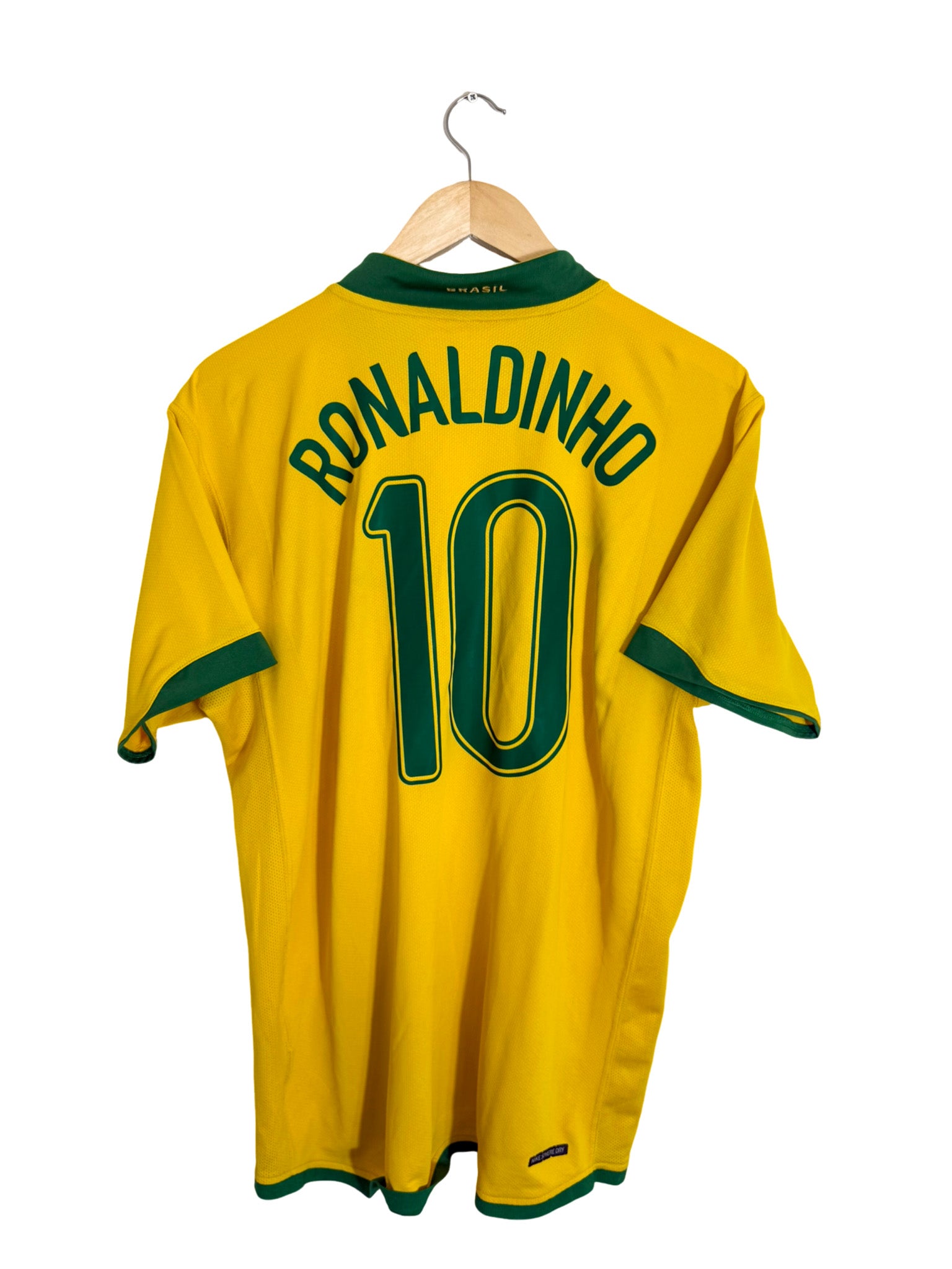 2006 – Brazil Home Jersey [#10 RONALDINHO] - L