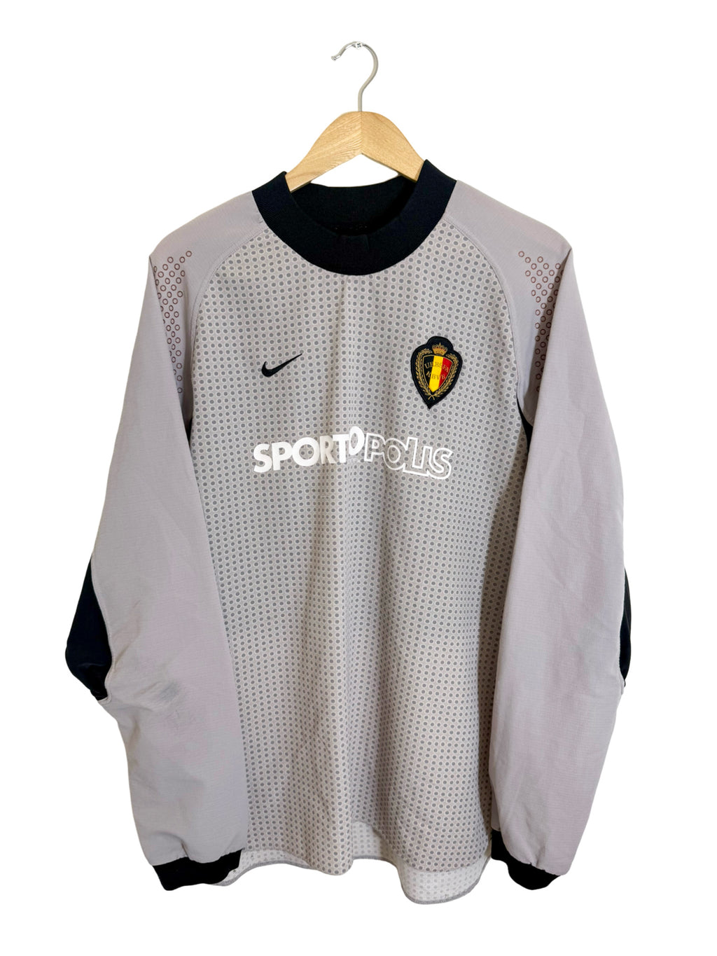 2000 - Camiseta de portero Bélgica [#12] *stock profesional* equipo juvenil *manga larga* - L
