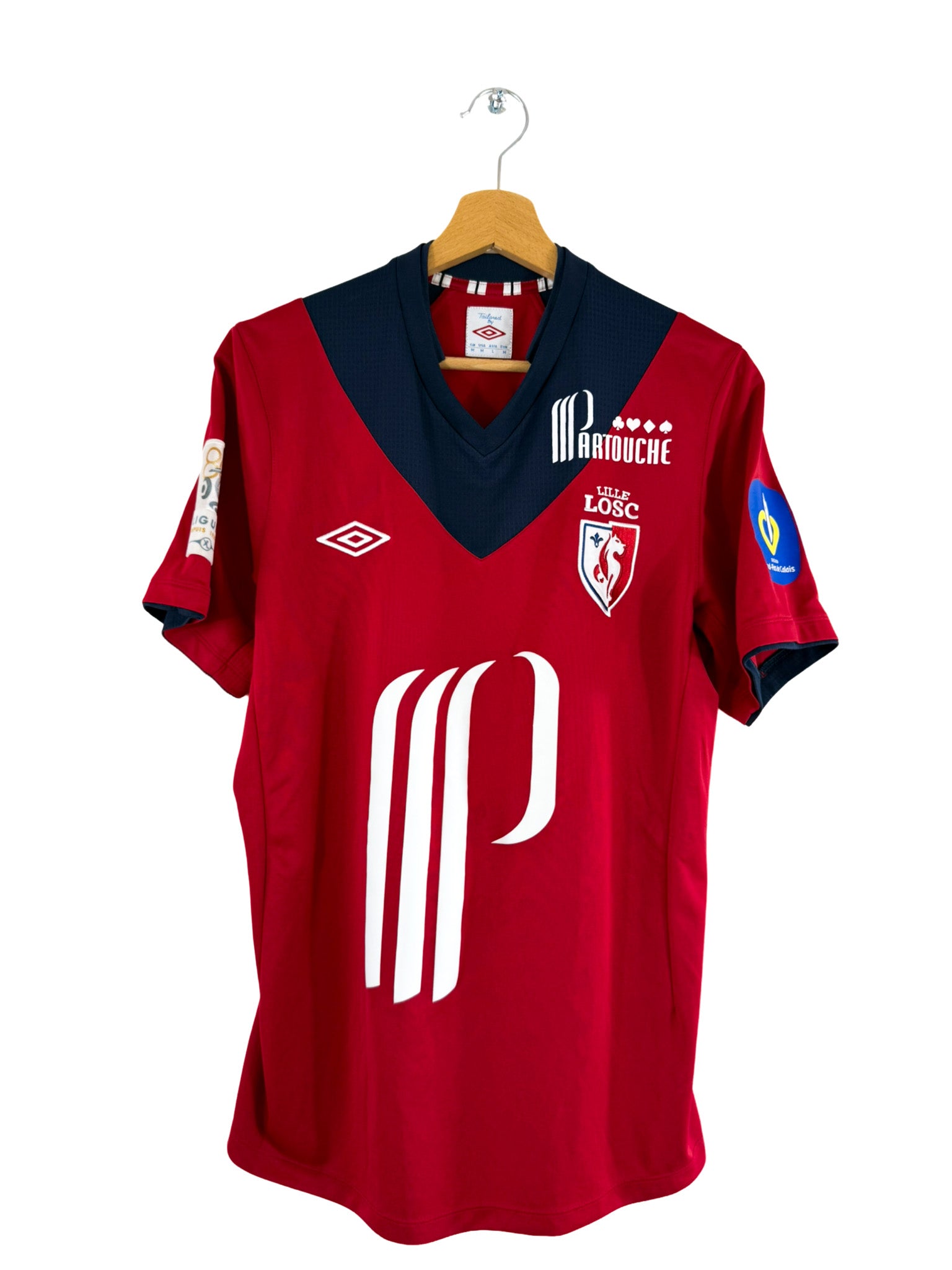 2012/2013 - Camiseta local del LOSC [#10 Martin] Umbro *Edición del partido* - Talla M
