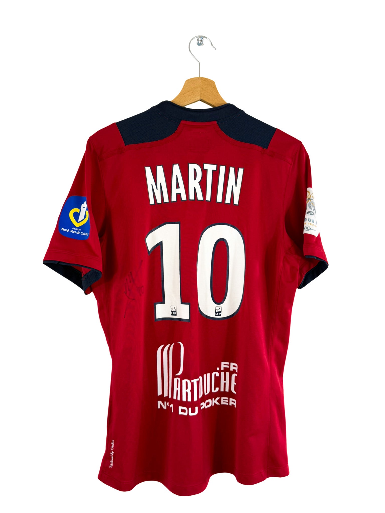 2012/2013 - Camiseta local del LOSC [#10 Martin] Umbro *Edición del partido* - Talla M