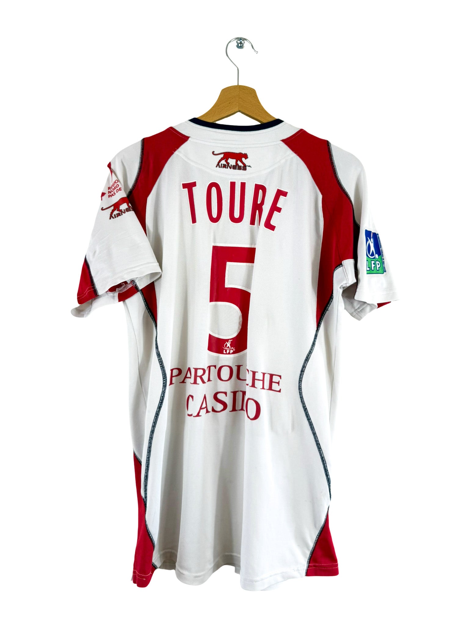 2006/2007 - Camiseta visitante del LOSC [#5 TOURE] Airness *Edición del partido* - Talla XL