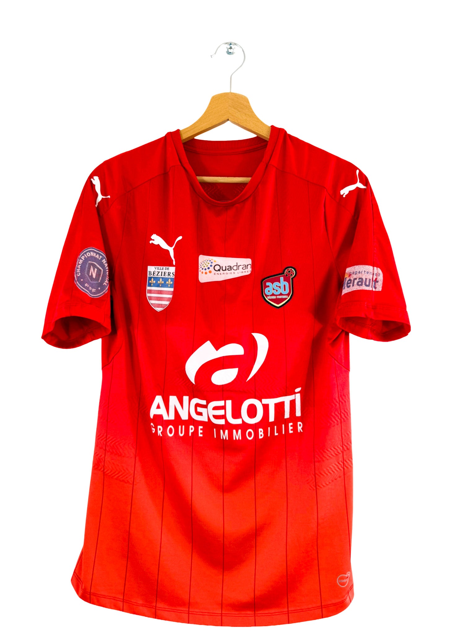 2018/2019 - AS Béziers [#2 Assoumin] Camiseta visitante Puma *Problema del partido* - Talla L
