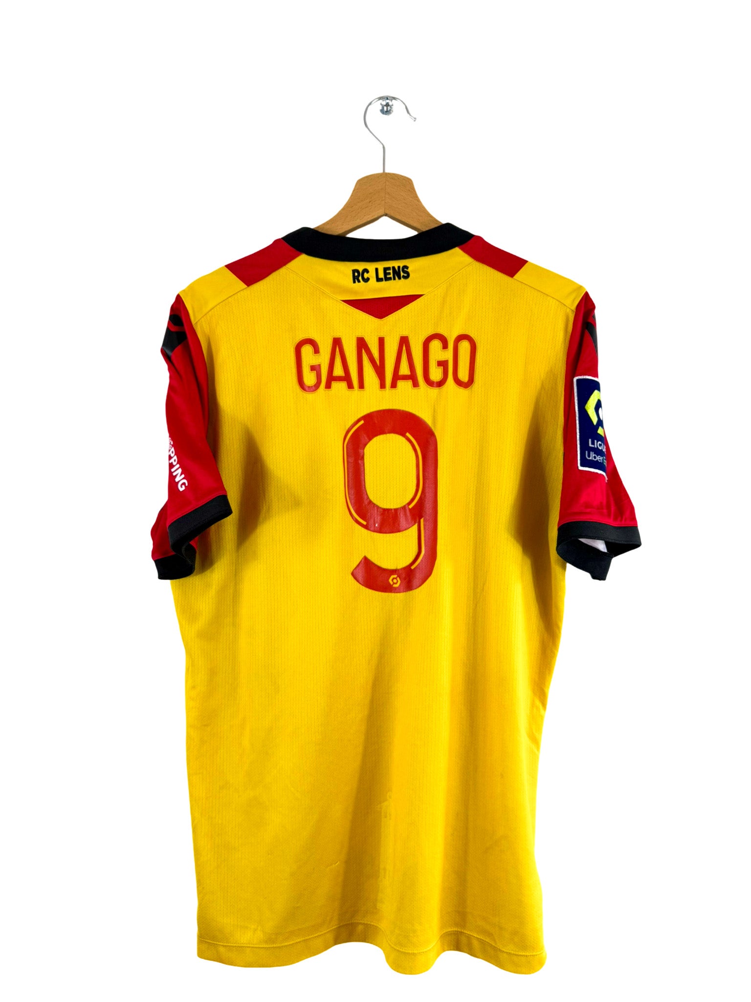 2020/2021 - Camiseta local del RC Lens [#9 Ganago] Edición del partido de Macron - Talla L