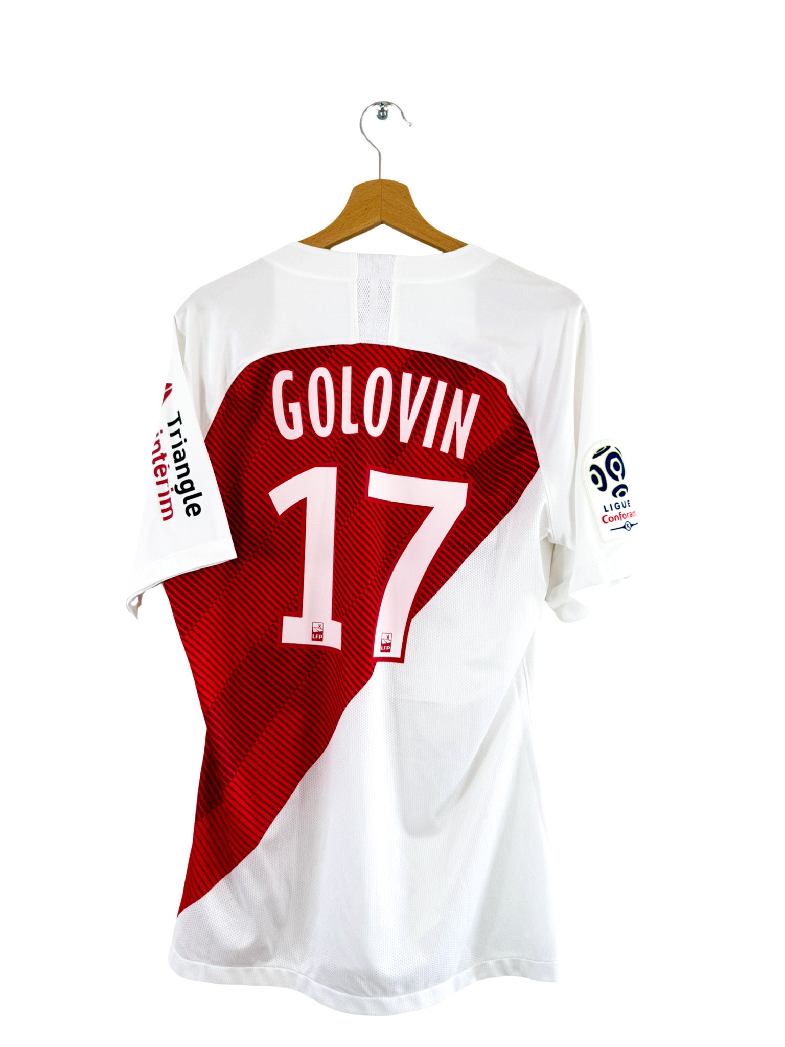 2018/2019 - AS Monaco Home Jersey [#17 Golovin] Nike *Match Issue* - L