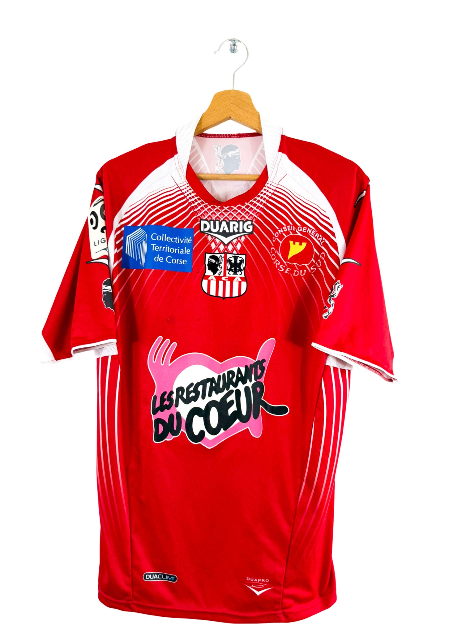 2011/2012 - Camiseta local del AC Ajaccio [#24 Tiberi ] Duarig *Problema del partido* - Talla M