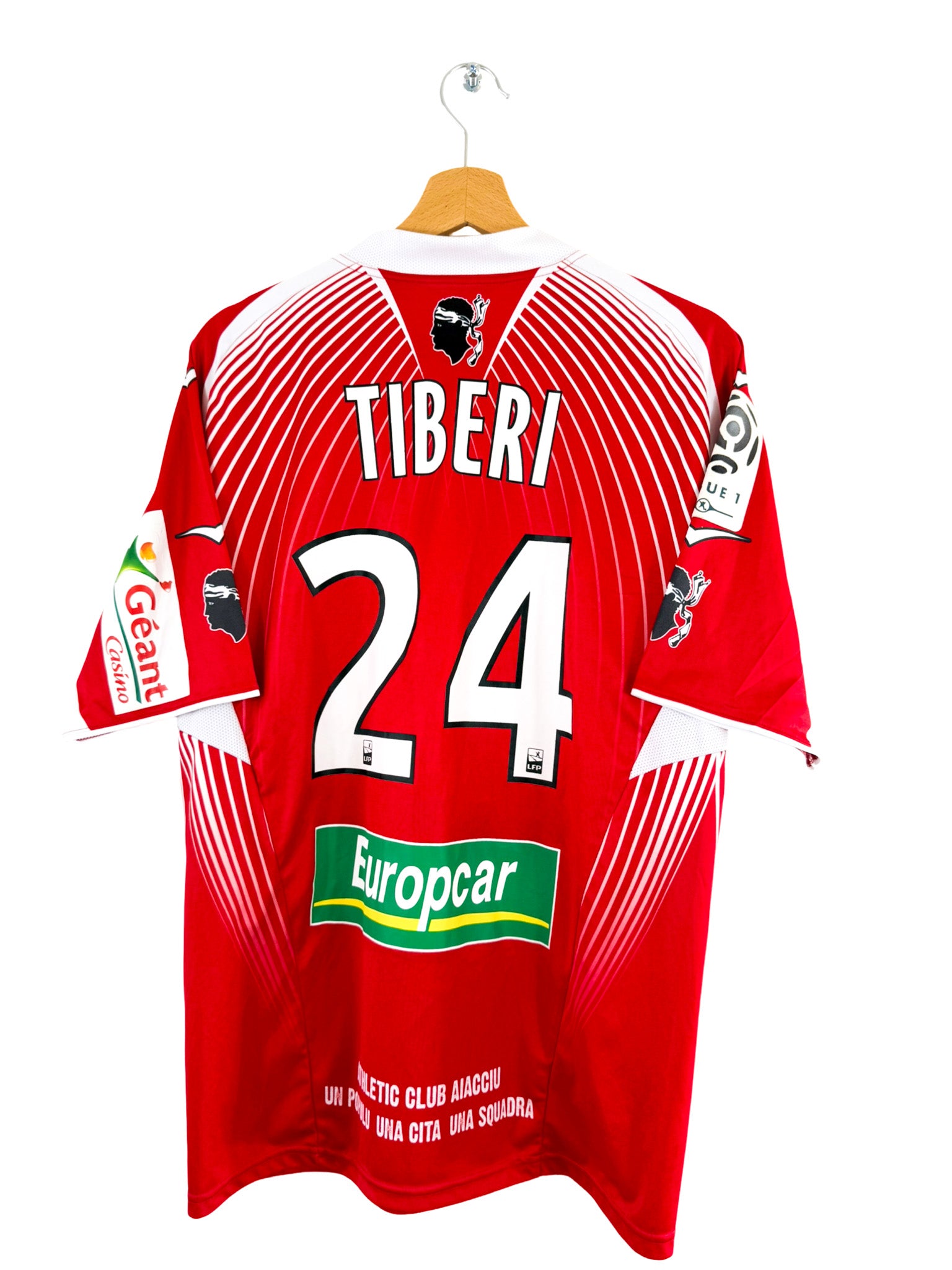 2011/2012 - Camiseta local del AC Ajaccio [#24 Tiberi ] Duarig *Problema del partido* - Talla M