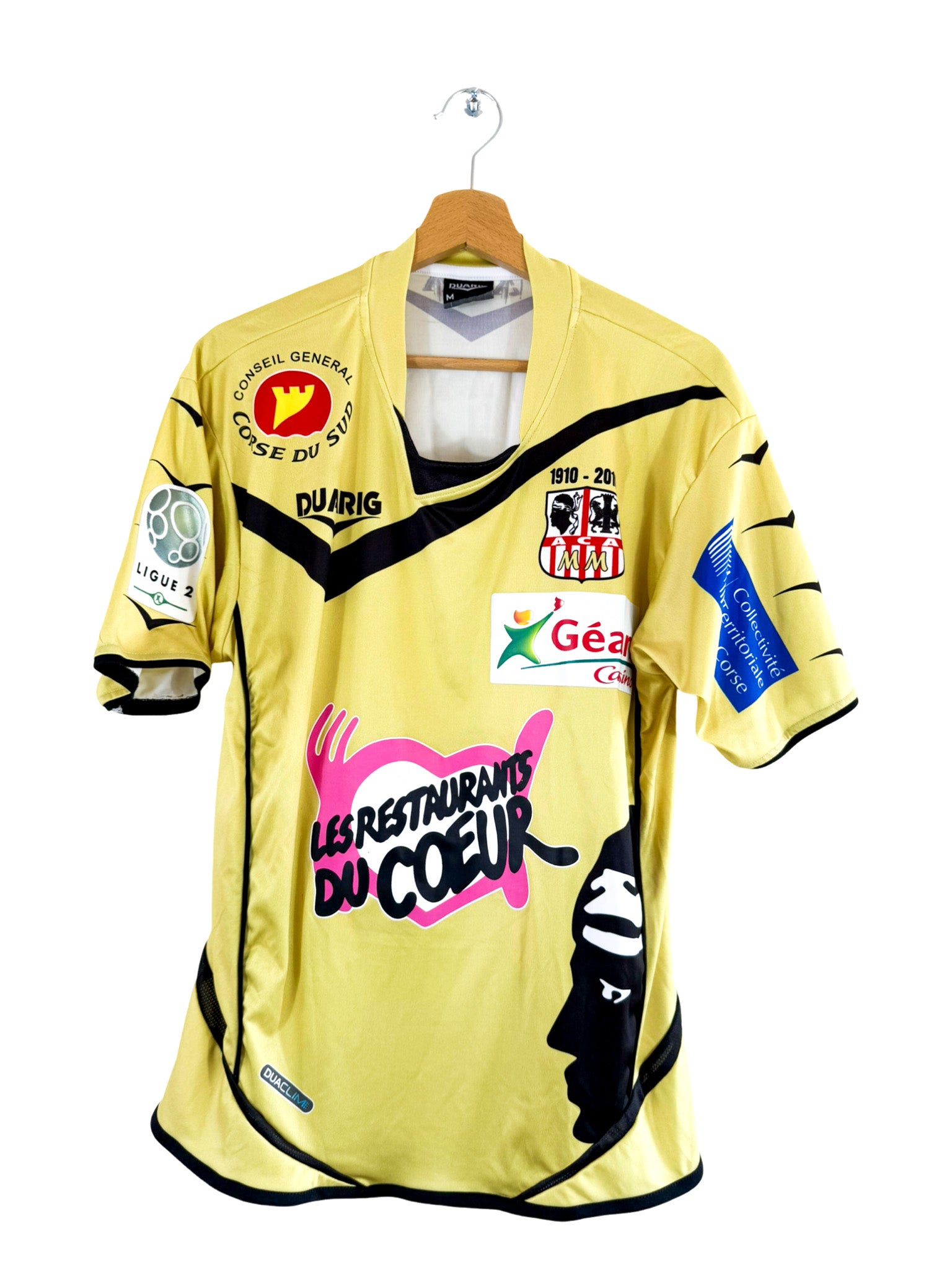 2009/2010 - Tercera camiseta del AC Ajaccio [#12 Modeste] Duarig *Problema del partido* - Talla M