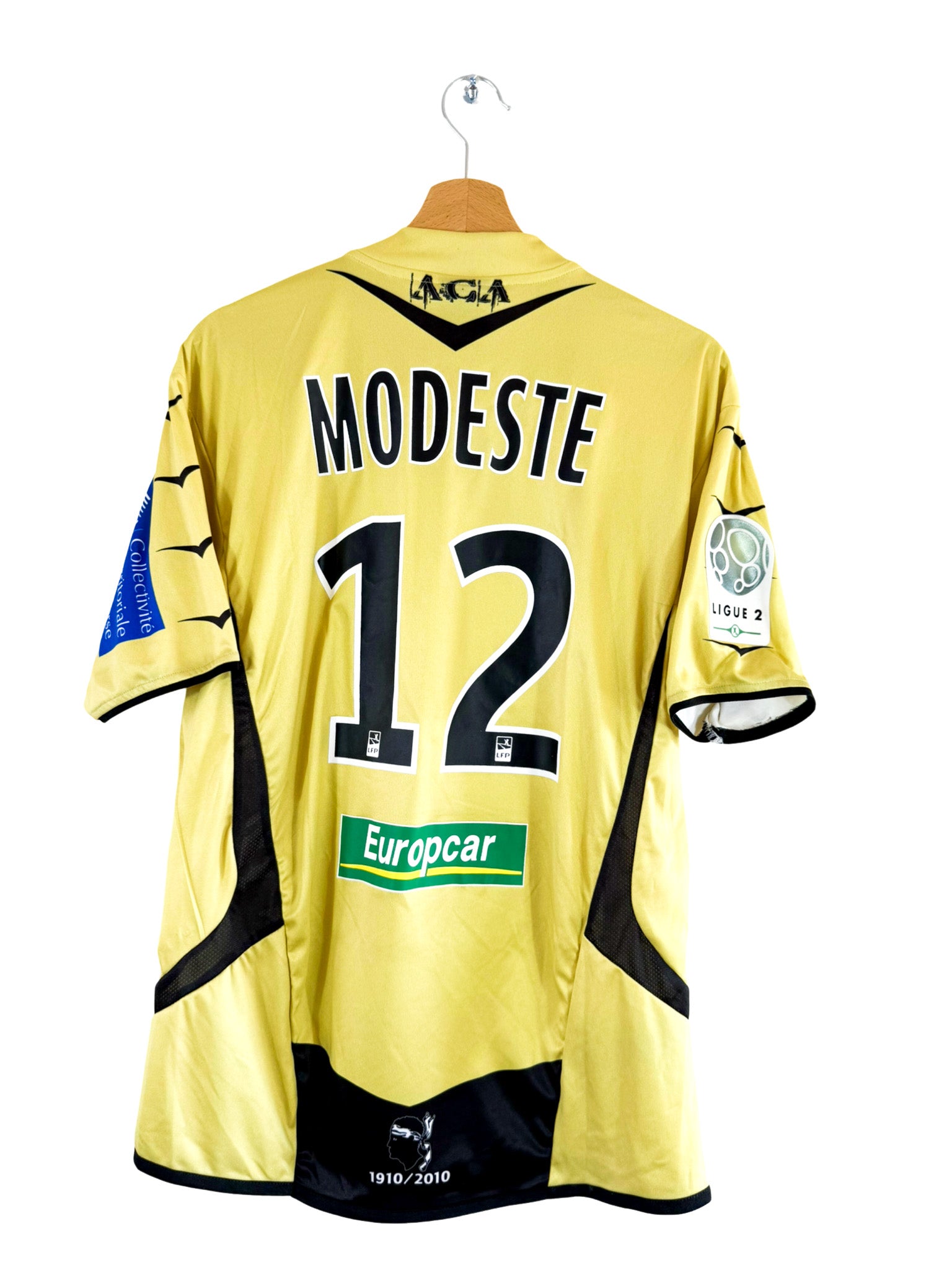 2009/2010 - Tercera camiseta del AC Ajaccio [#12 Modeste] Duarig *Problema del partido* - Talla M