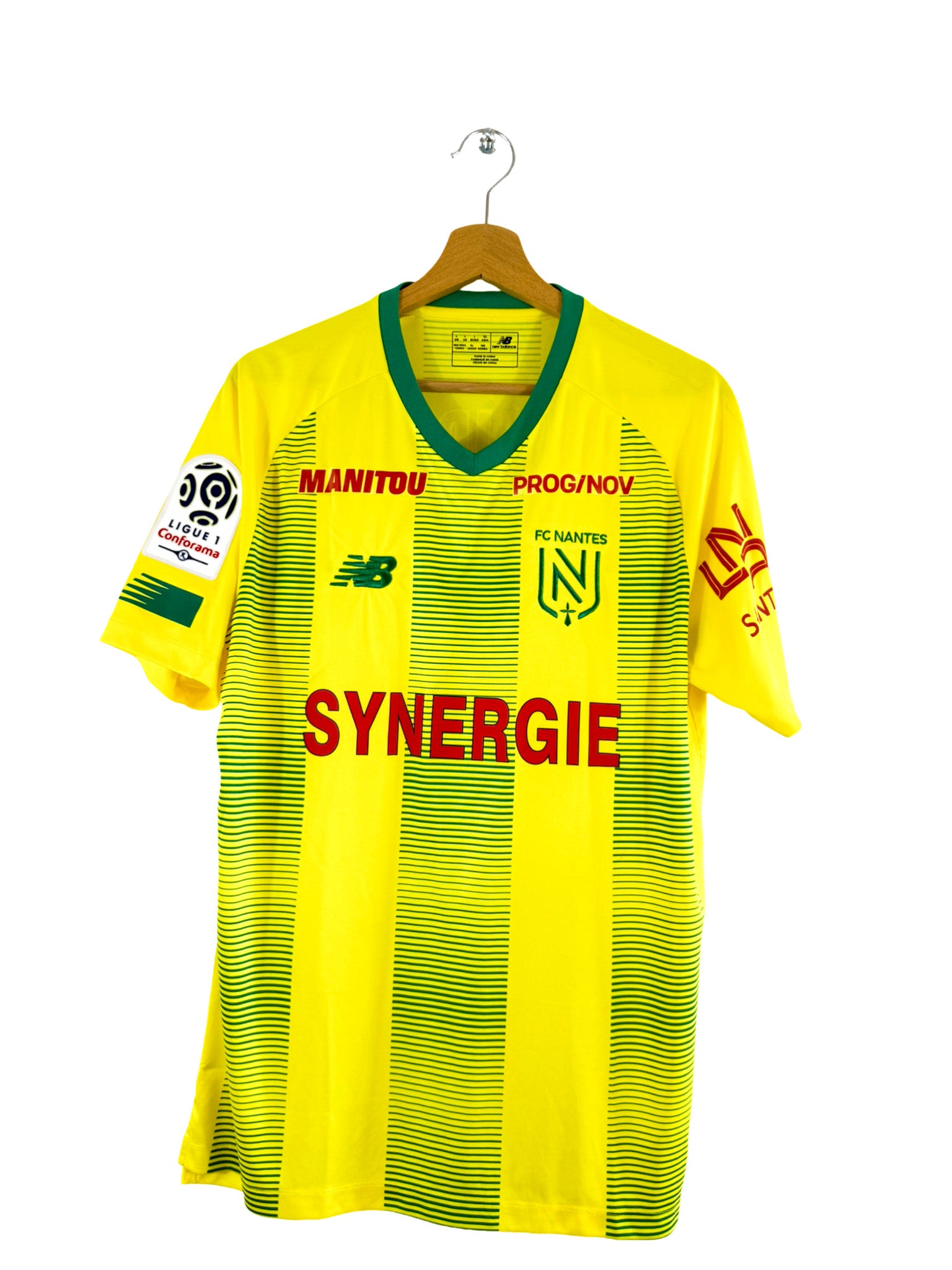 2019/2020 - Camiseta local del FC Nantes [#7 Coulibaly] New Balance *Edición del partido* - Talla L