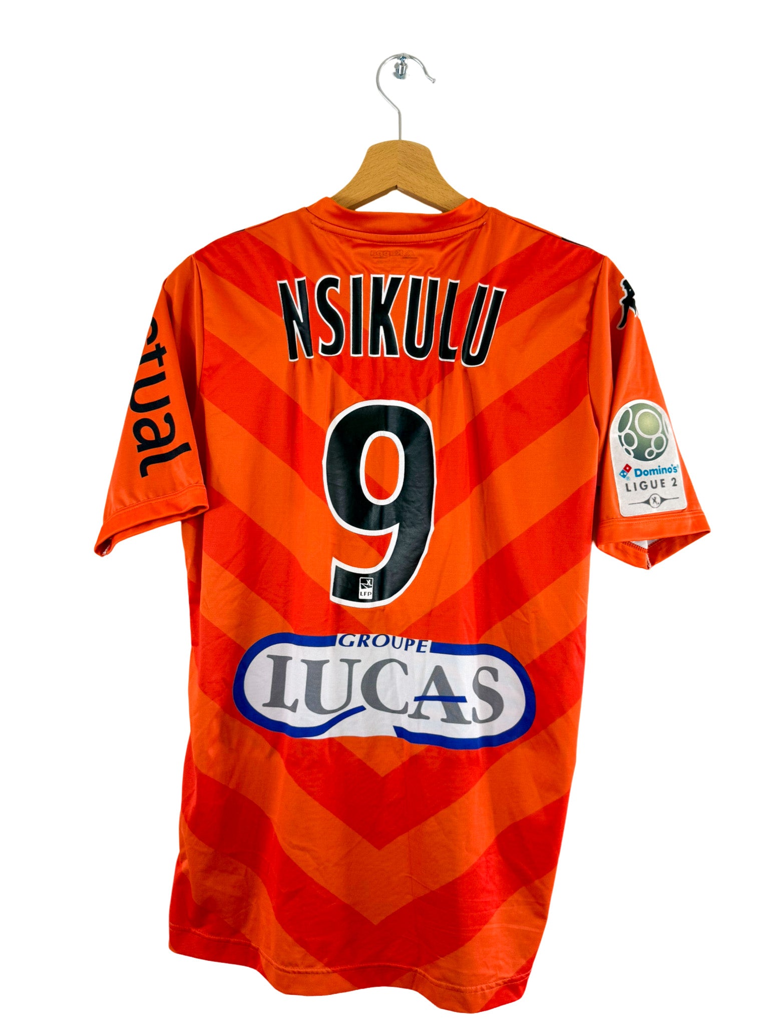 2016/2017 - Camiseta de local del Stade Lavallois [#9 Nsikulu] Kappa *Problema del partido* - Talla M