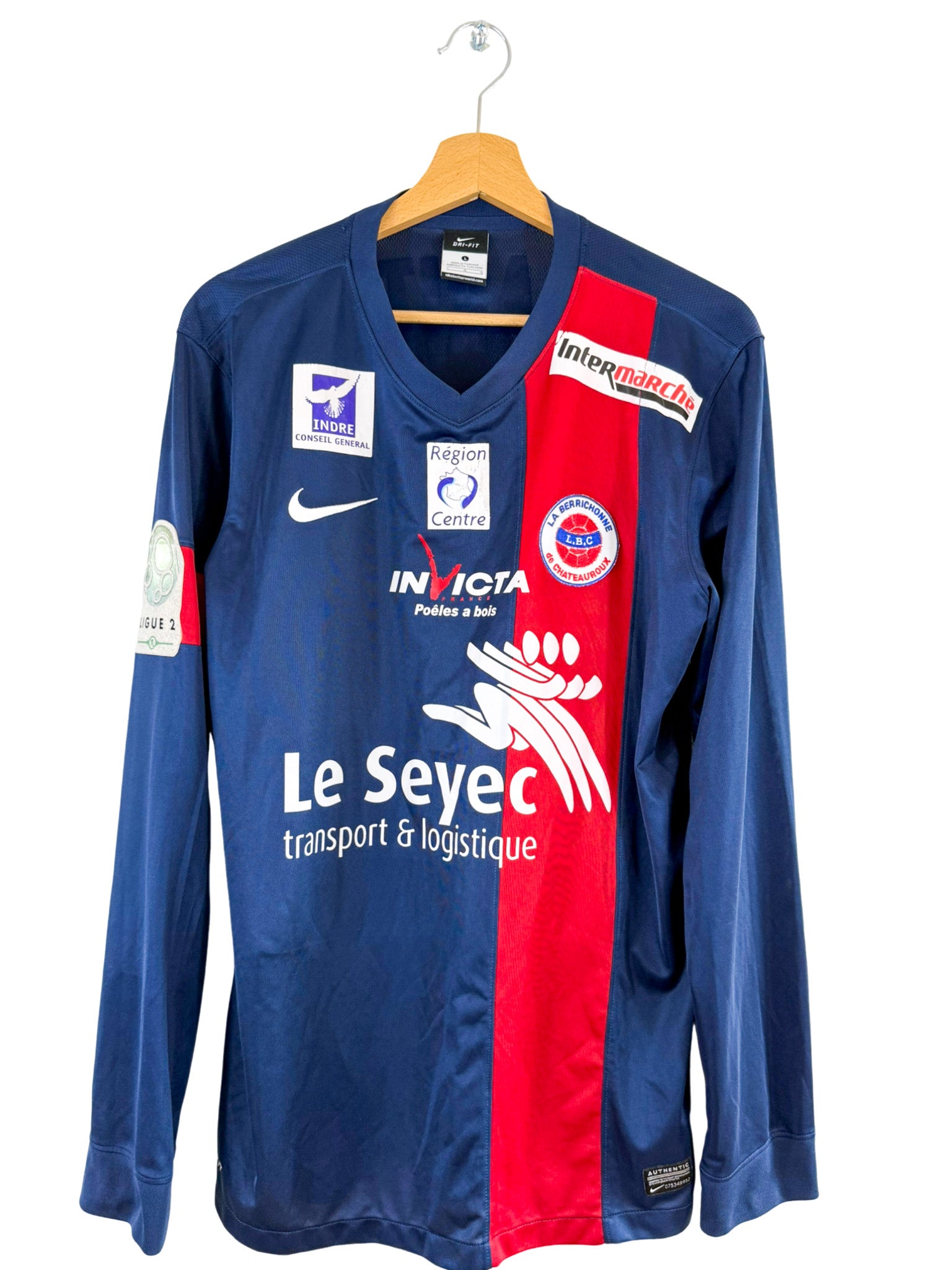 2013/2014 - Camiseta local de Châteauroux [#9 Garita] *Problema del partido* Nike - Talla L