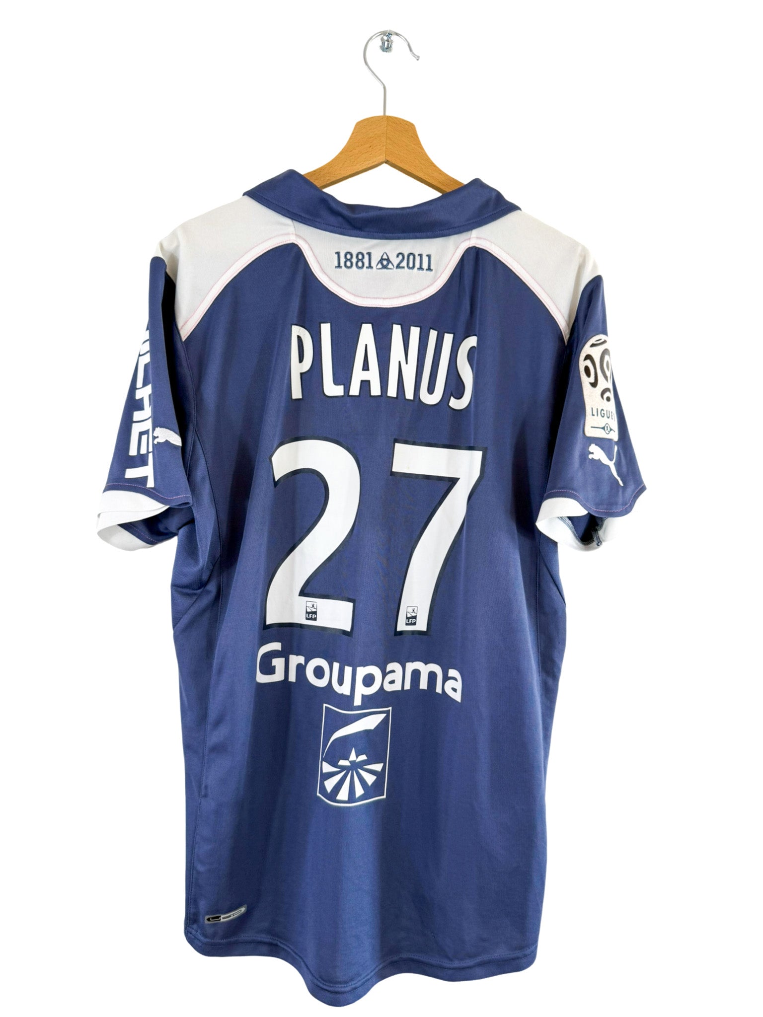 2011/2012 - Camiseta local del Burdeos [#27 PLANUS] Puma *Edición del partido* - Talla L