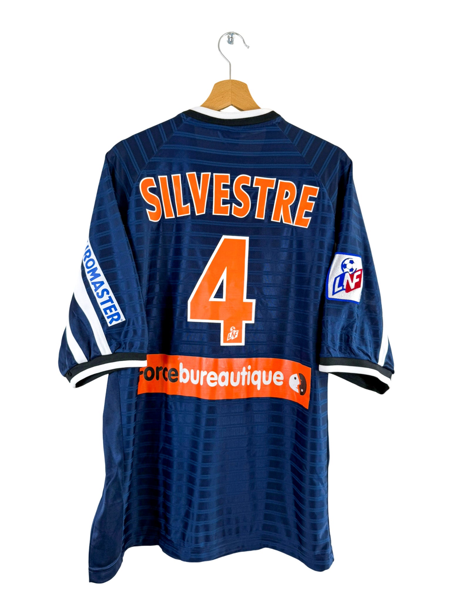 2001/2002 - Camiseta local del Montpellier HSC [#4 Sylvestre] Nike *Problema del partido* - Talla XL