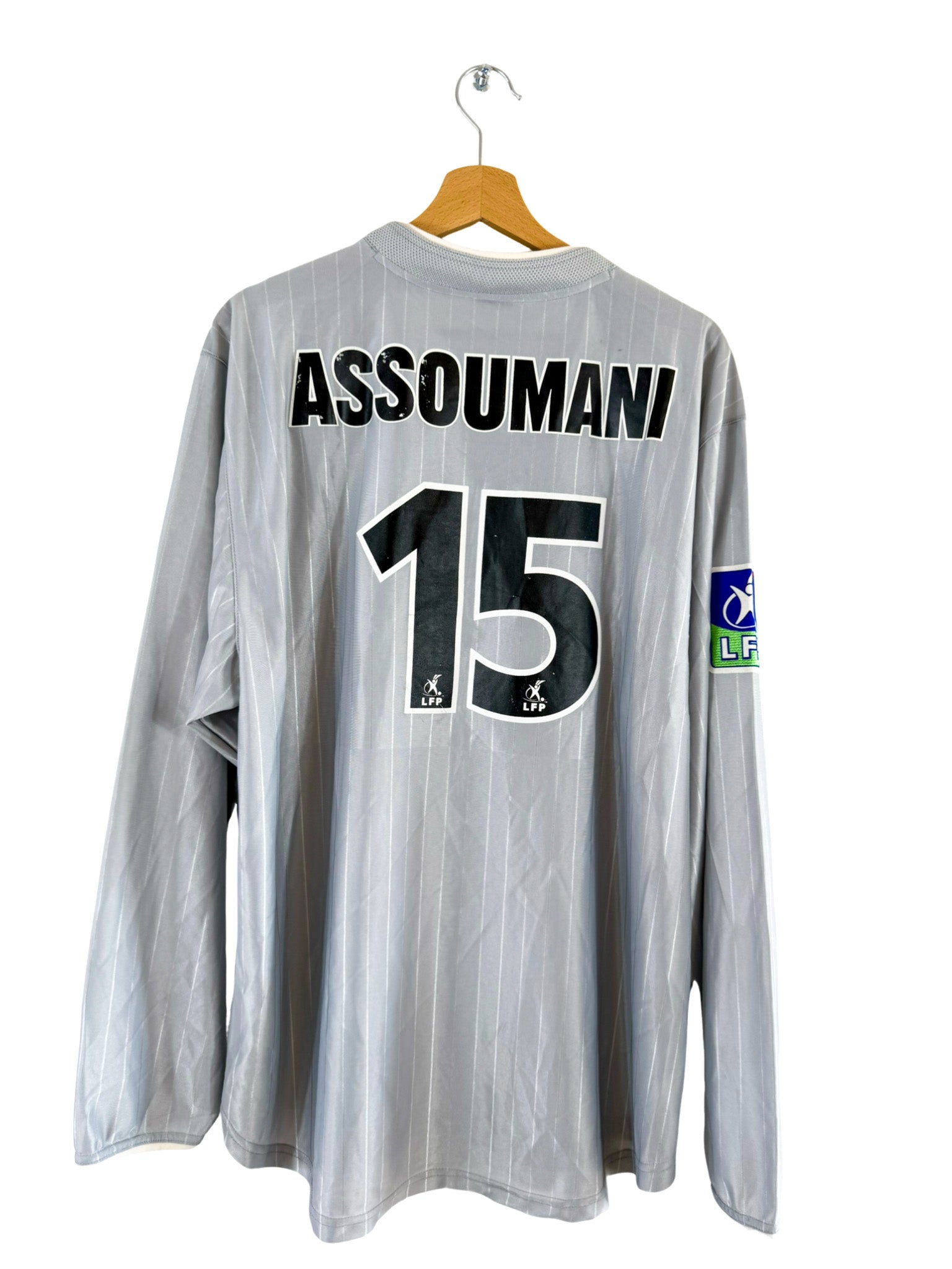 2002/2003 - Tercera camiseta del Montpellier [#15 ASSOUMANI] Nike *Manga larga* *Problema del partido* - Talla XL