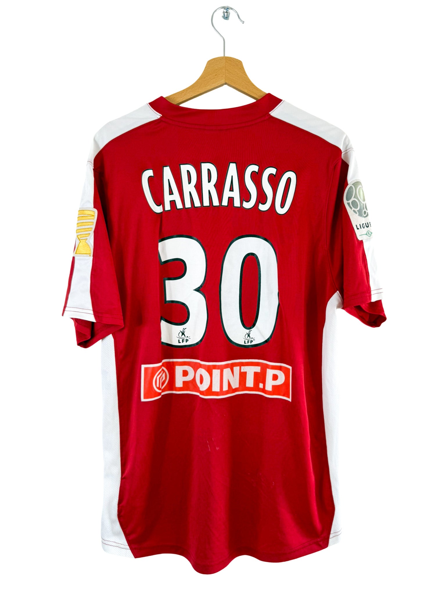 2008/2009 - Camiseta de portero local del Montpellier HSC [#30 Carrasso] Nike *Edición del partido* *Copa de la Liga* - Talla L