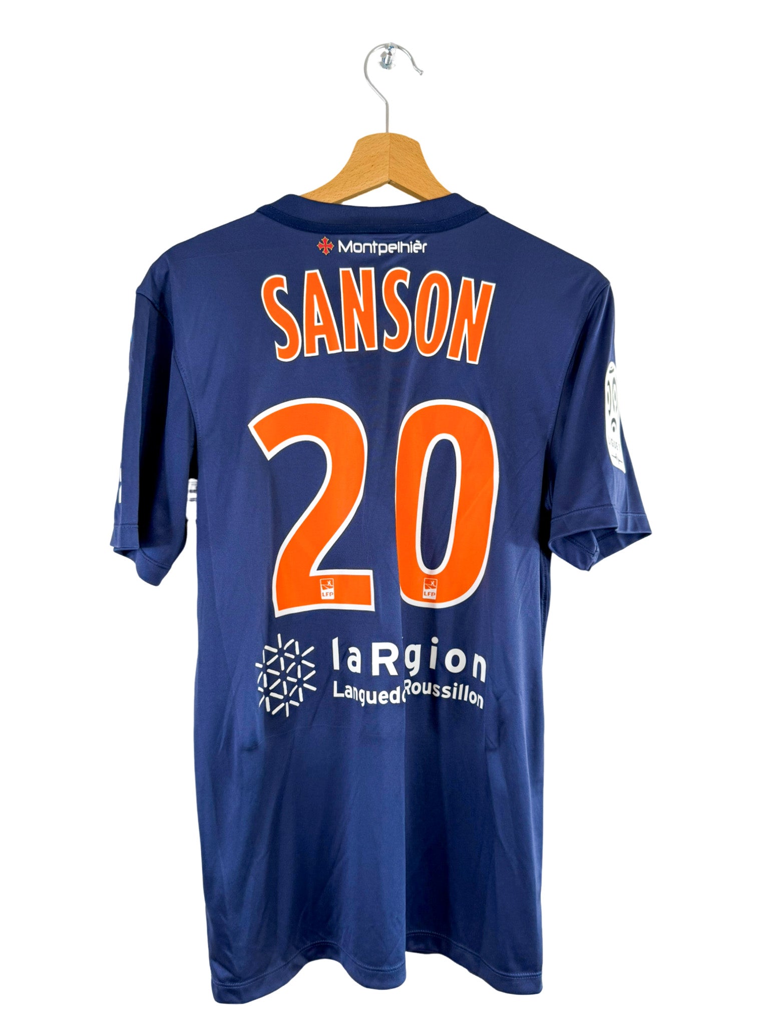 2015/2016 - Camiseta local del Montpellier HSC [#20 Sanson] *Problema del partido* Nike - Talla S