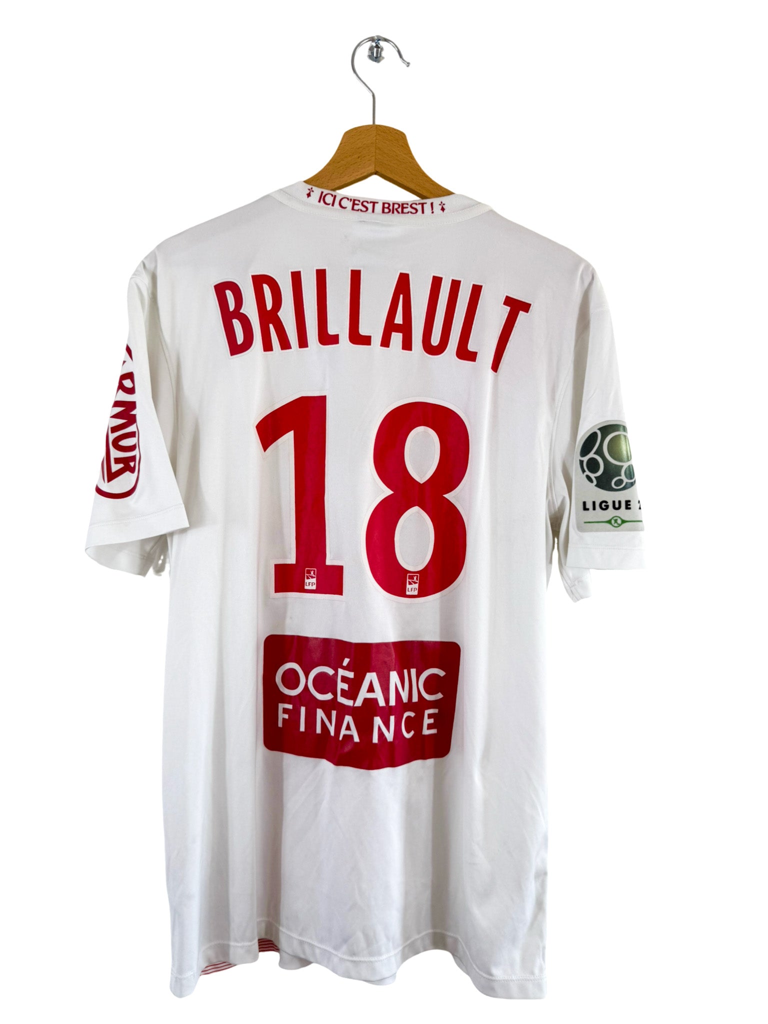 2015/2016 - Camiseta de local Stade Brestois 29 [#18 BRILLAUT] Nike *Match Issue* - Talla L