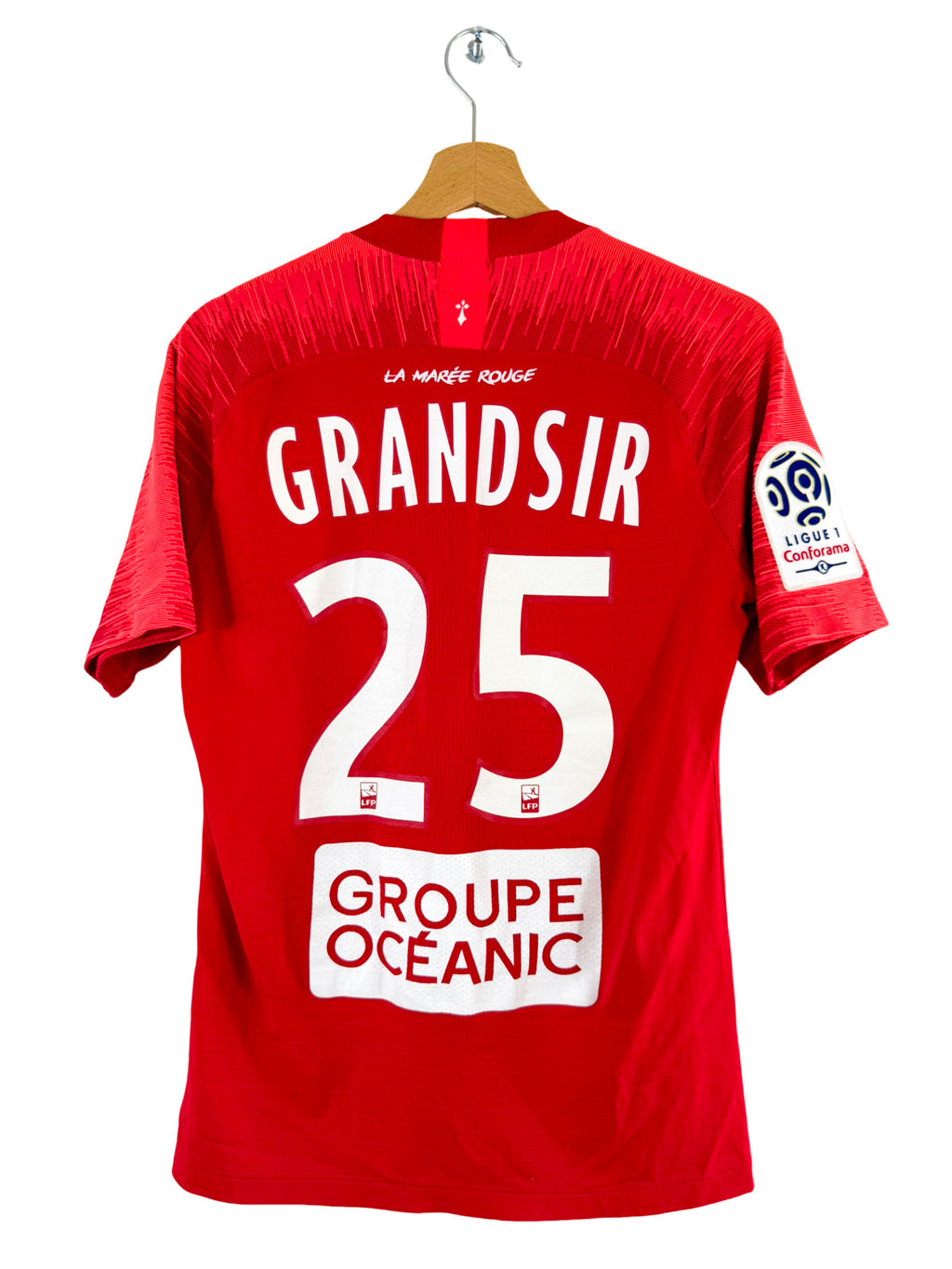 2017/2018 - Maillot Stade Brestois domicile [#25 Grandsir] *Match Issue* - S