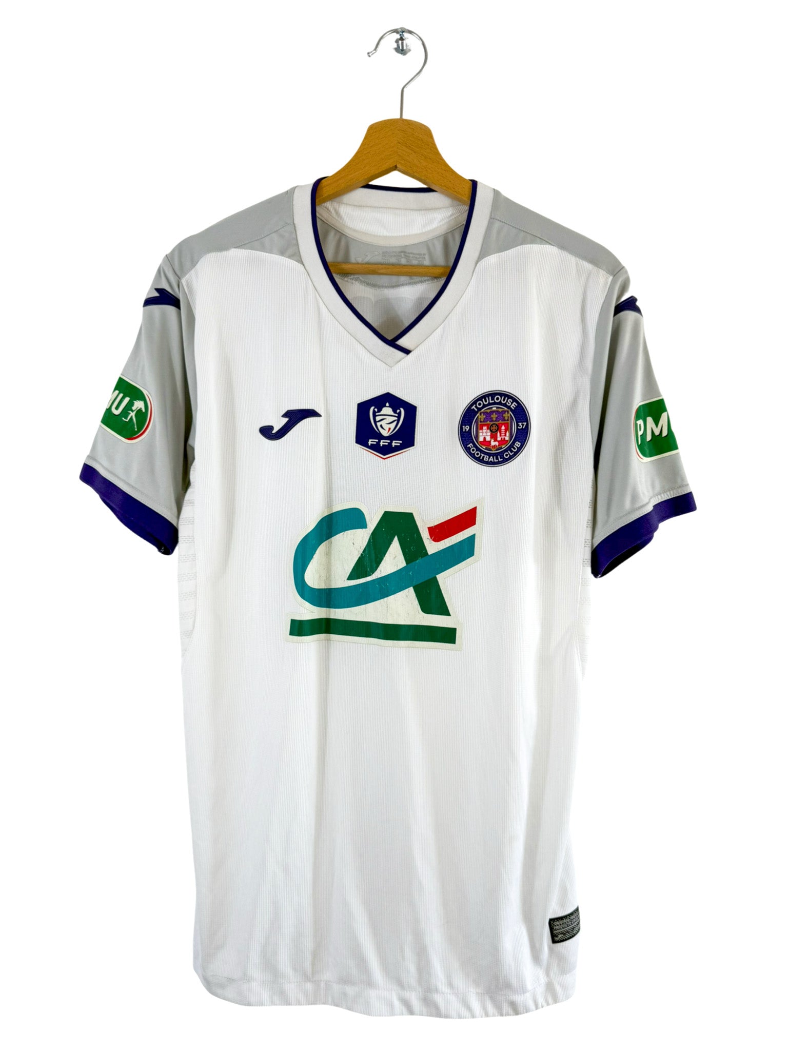 2019/2020 - Camiseta visitante del Toulouse FC [#5 Gabrielsen] Joma *Edición del partido* Copa de Francia* - Talla L