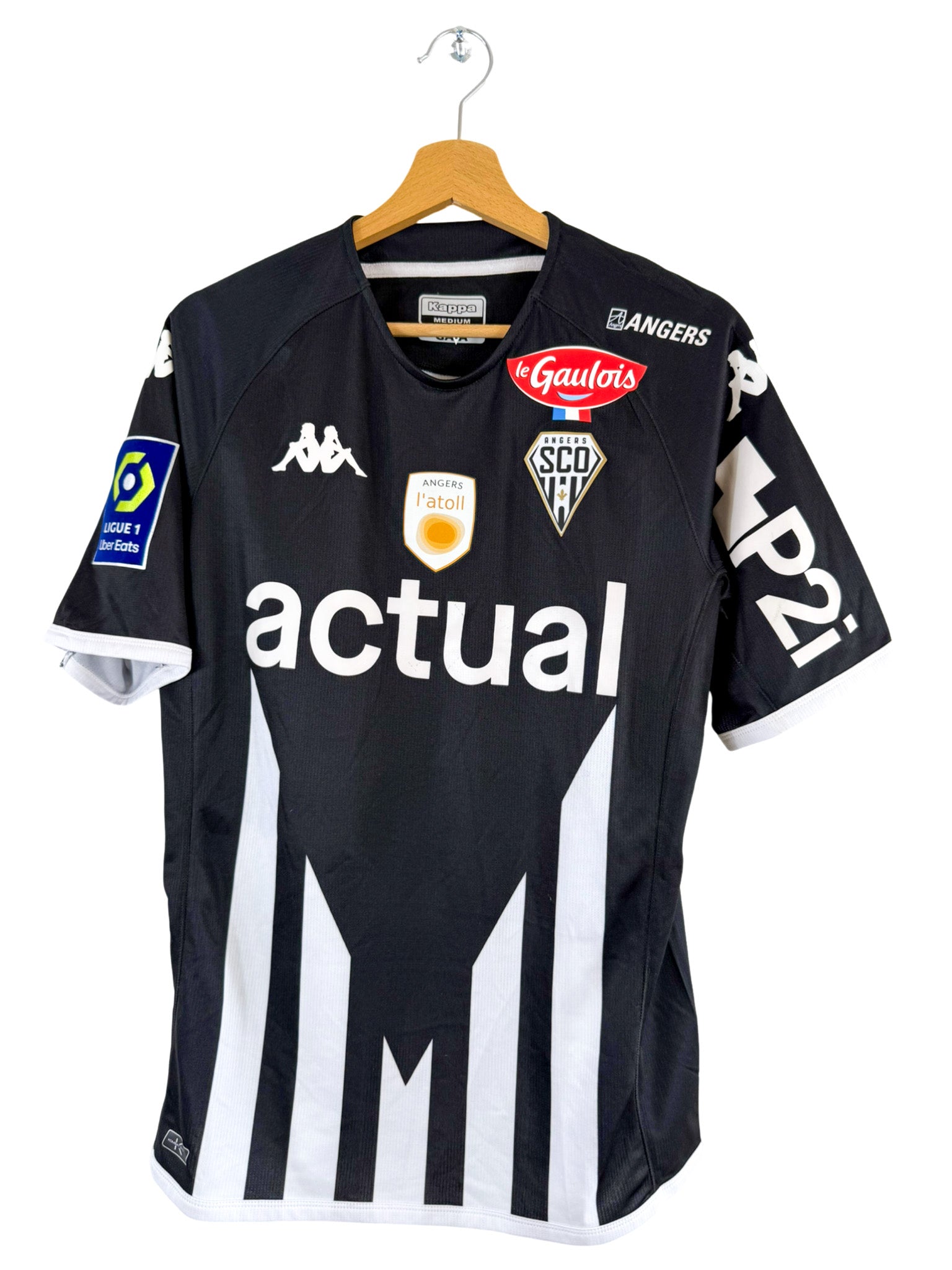2022/2023 - Camiseta local del Angers SCO [#28 El Melali] Kappa *Problema del partido* - Talla M
