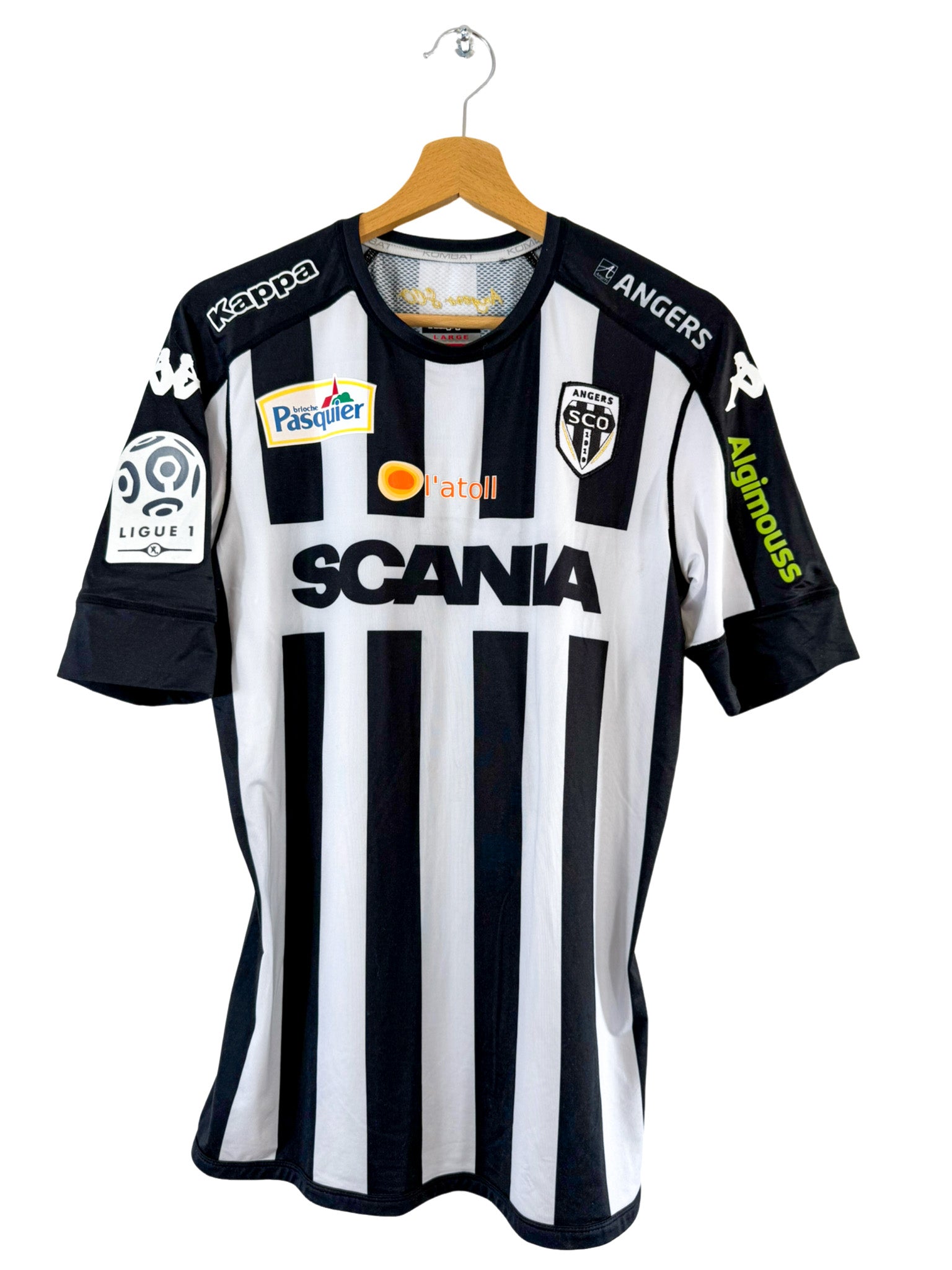 2015/2016 - Camiseta local del Angers SCO [#25 Laïdouni] Kappa *Edición del partido* - Talla L