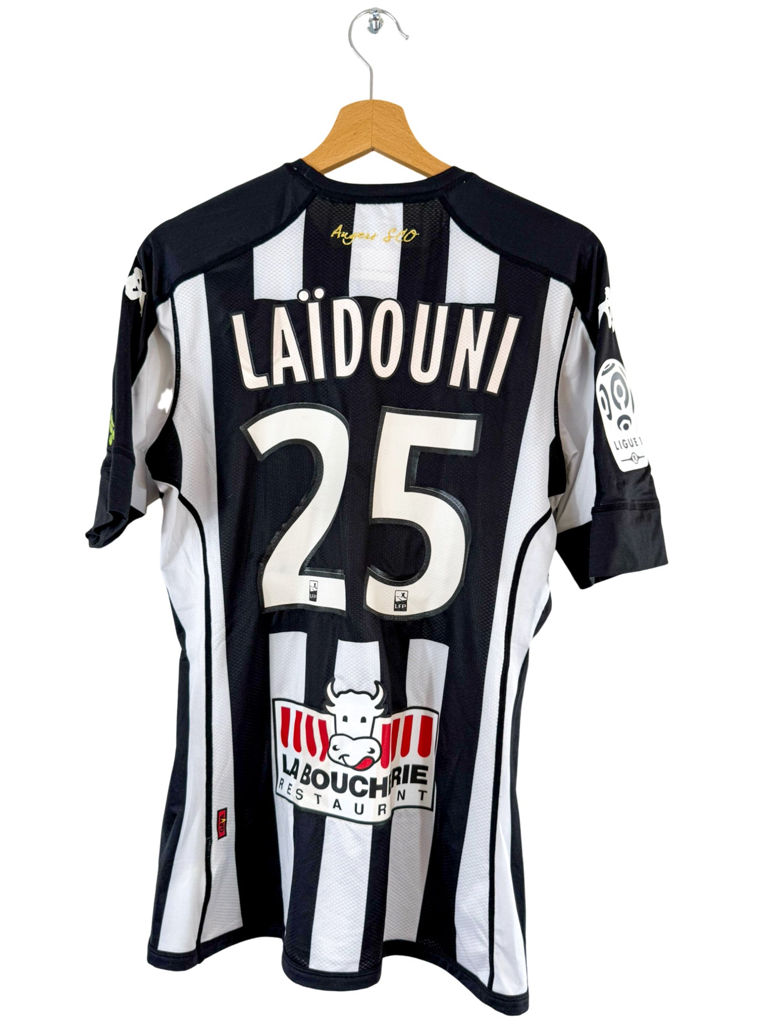 2015/2016 - Camiseta local del Angers SCO [#25 Laïdouni] Kappa *Edición del partido* - Talla L