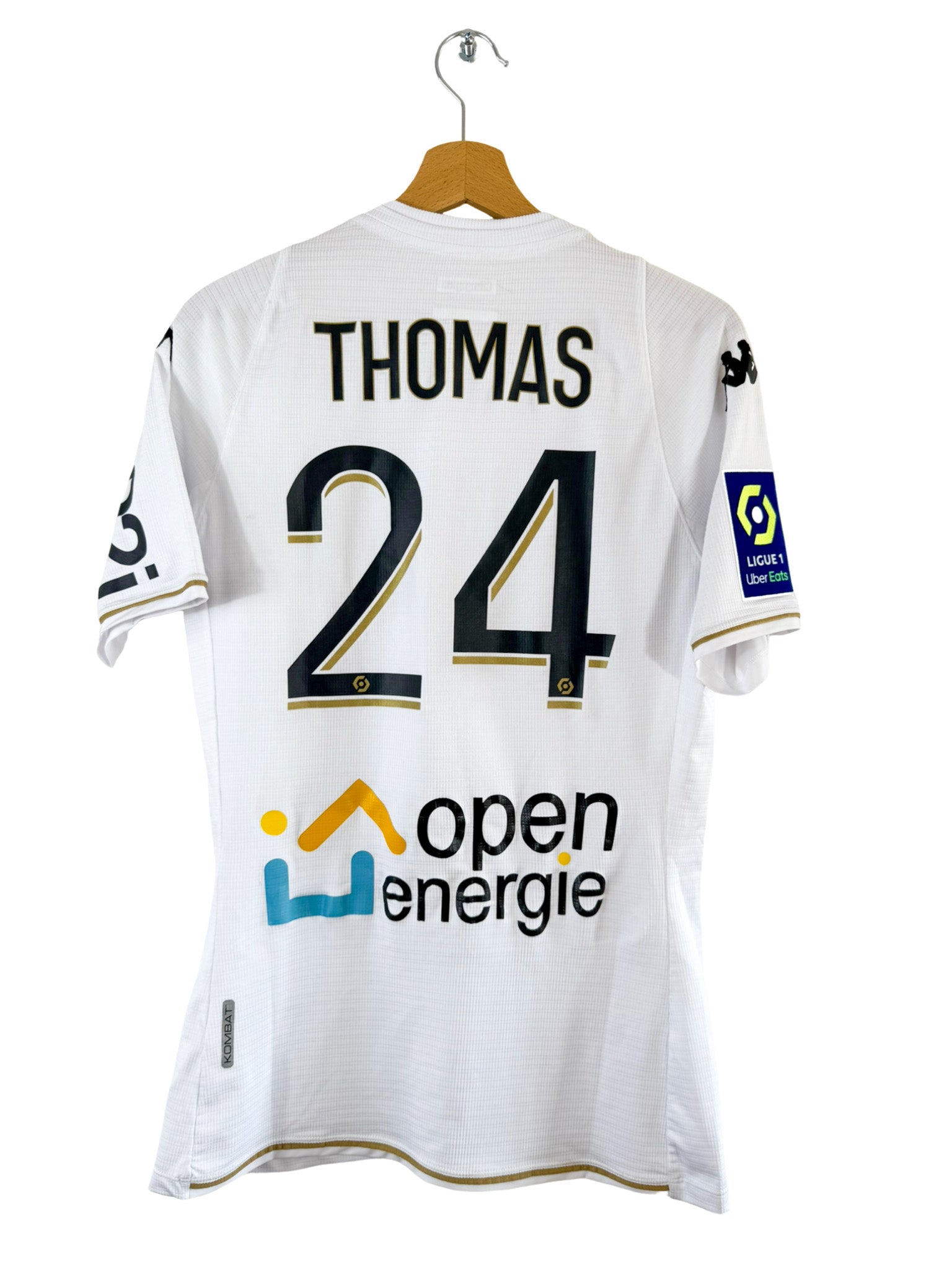 Camiseta visitante del Angers SCO 2020/2021 [#24 Thomas] Kappa Match Issue - Talla M