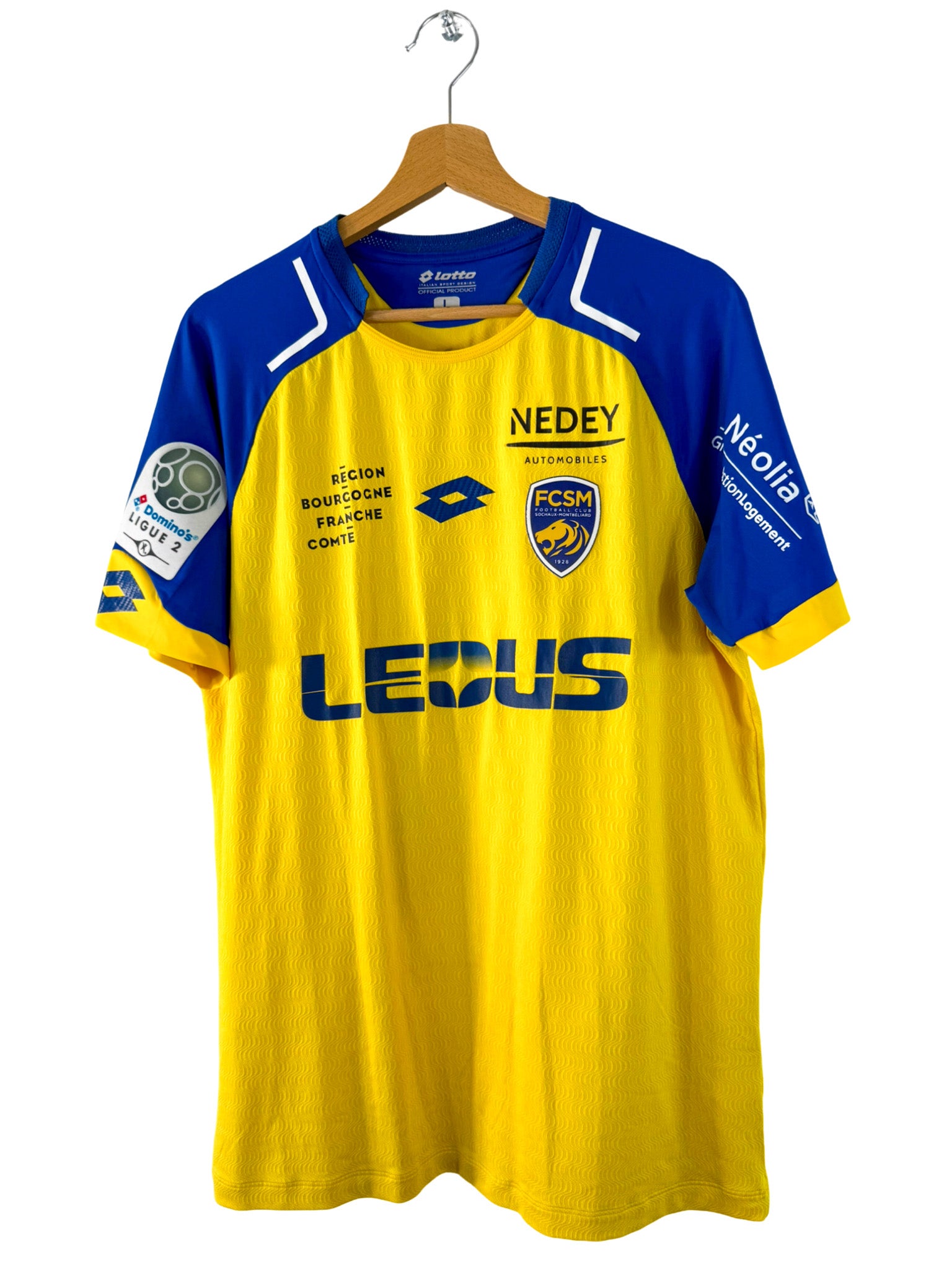 2017/2018 - Camiseta local del Sochaux [#29 Kapp] Lotto *Problema del partido* - Talla L