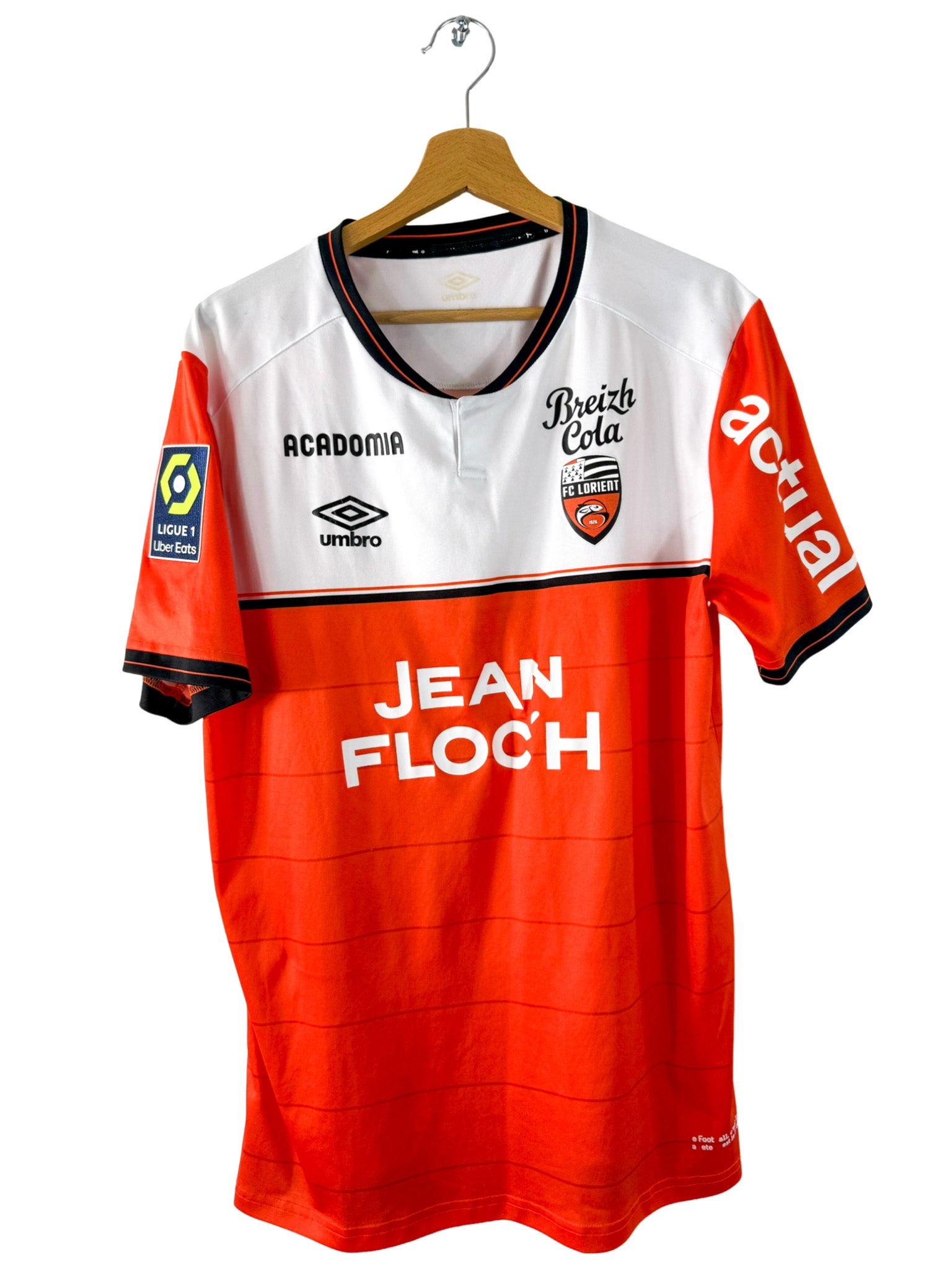 2017/2018 - Camiseta local del FC Lorient [#15 Laporte] Umbro *Edición del partido* - Talla L