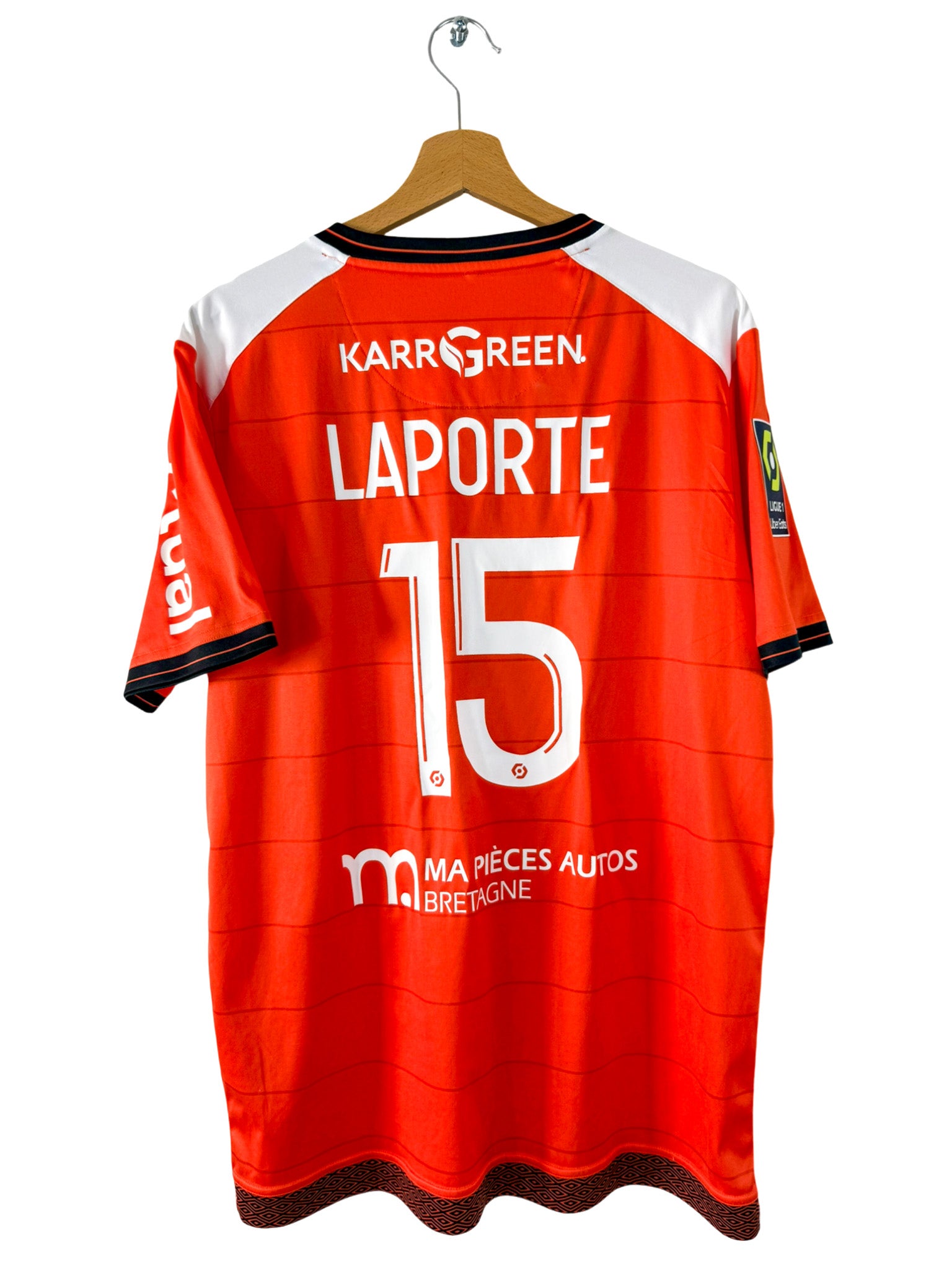 2017/2018 - Camiseta local del FC Lorient [#15 Laporte] Umbro *Edición del partido* - Talla L