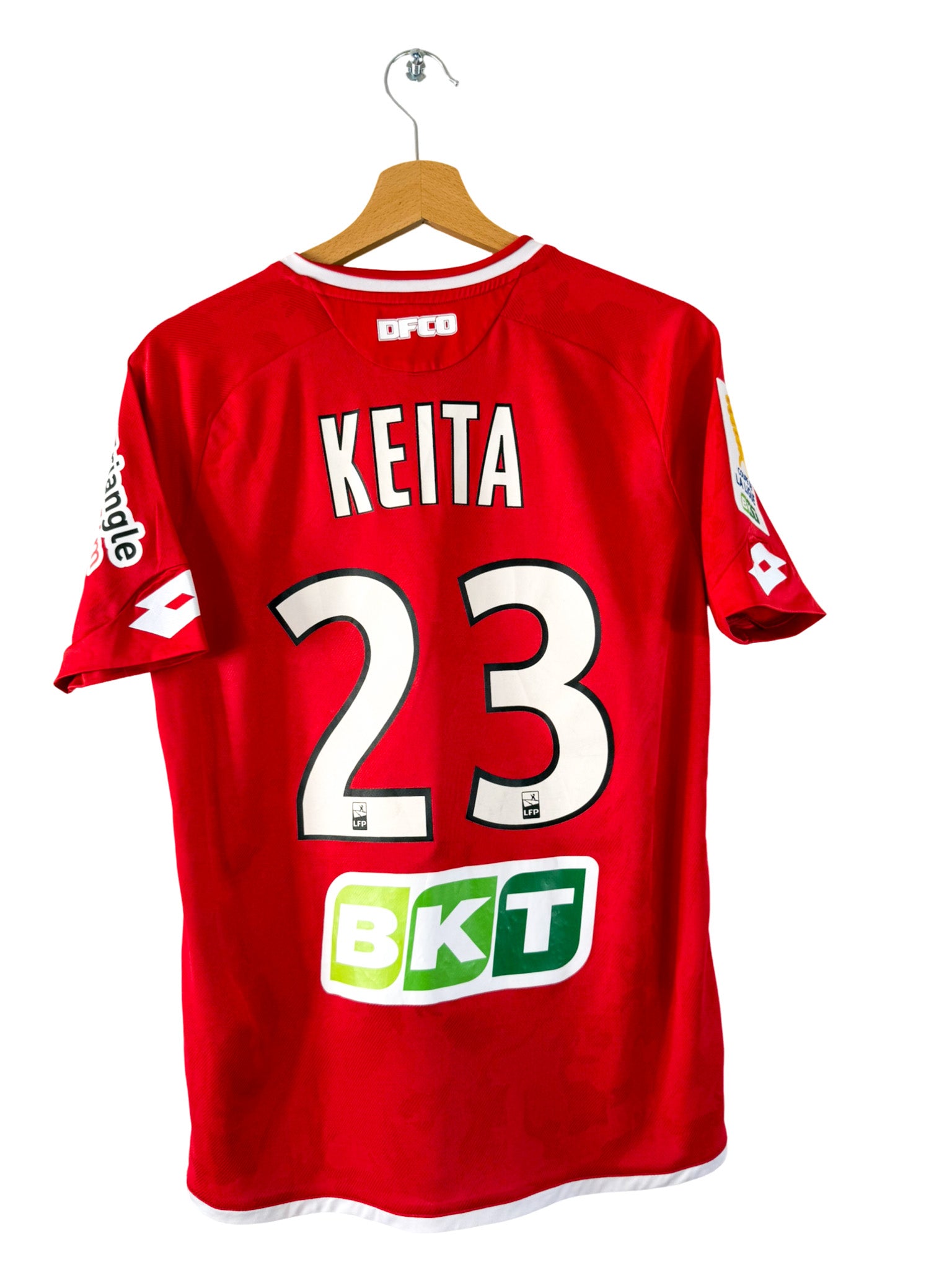 2017/2018 - Camiseta de local del Dijon [#23 Keita] Lotto *Problema del partido* *Copa de la Liga* - Talla S
